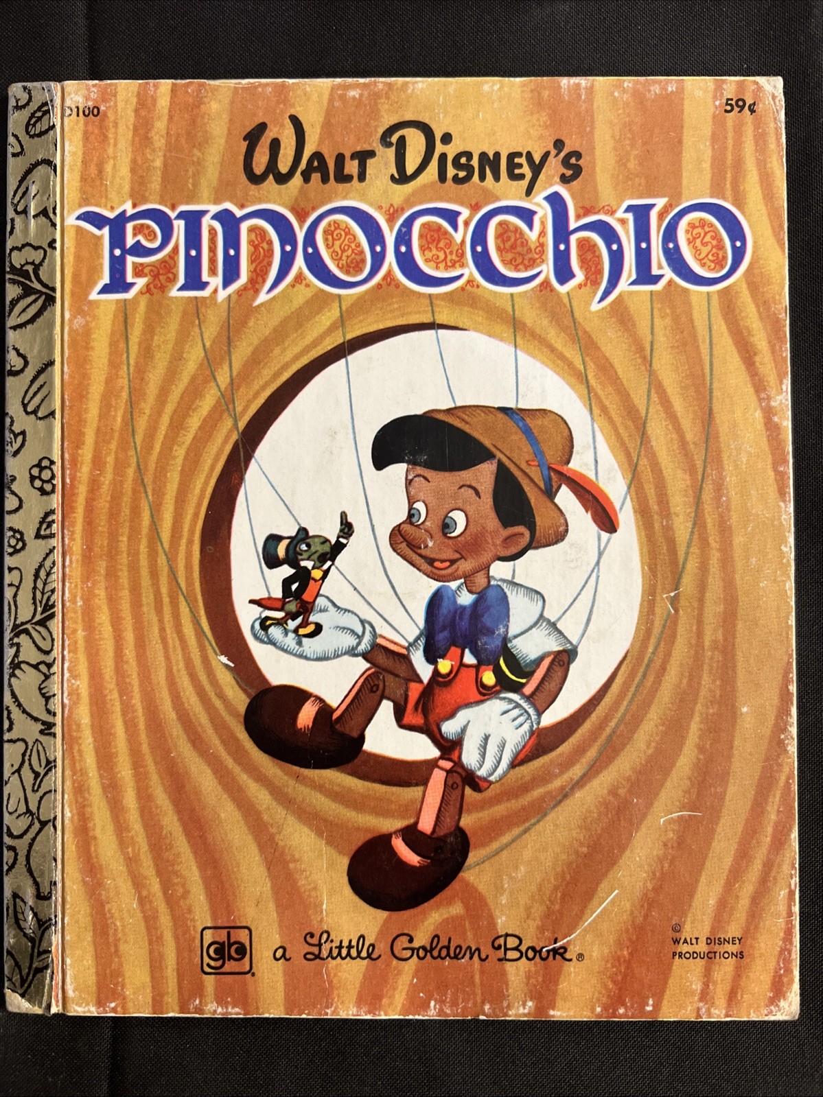 Vintage A Little Golden Book Disney’s Pinocchio 1978 .59 D100 #4385