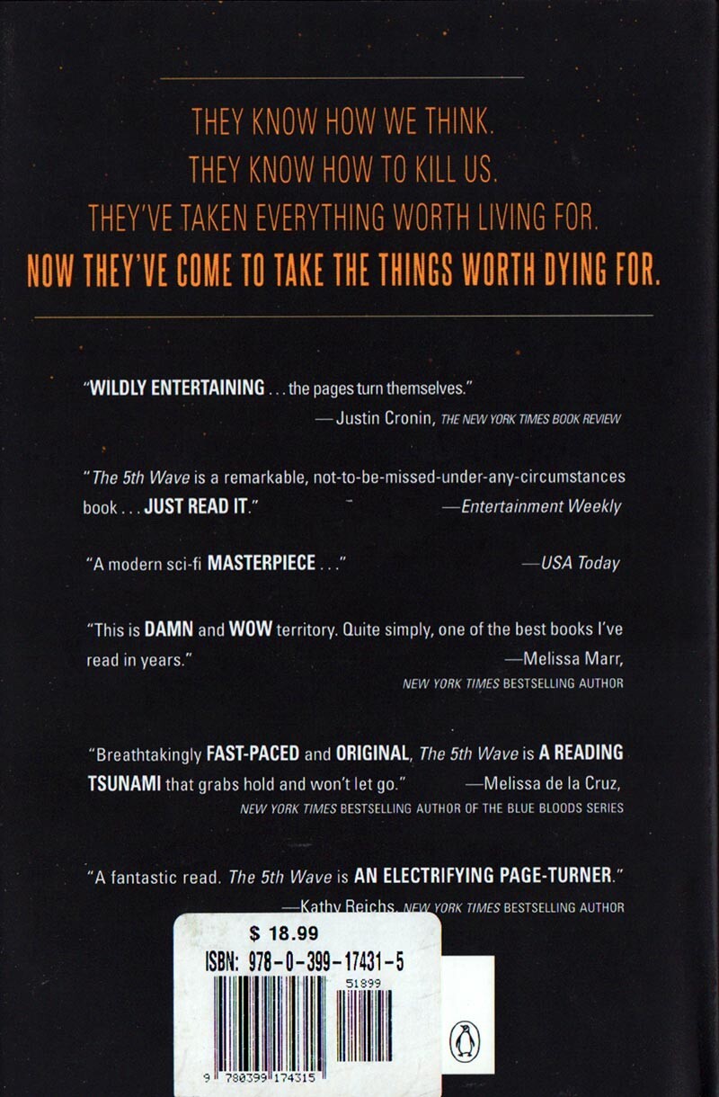 THE 5th WAVE RICK YANCEY SIGNED HARDCOVER COPY NEW UNREAD FREE USA SHIPPING