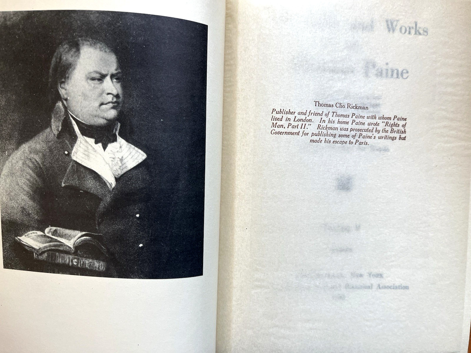 The Life and Works of Thomas Paine (1925 Patriots Ed. Complete 10 Vol) Very Good