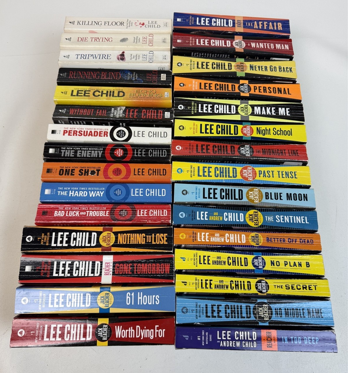 Lee Child Lot 1st 30 Jack Reacher Paperback Killing Floor – In Too Deep +Stories