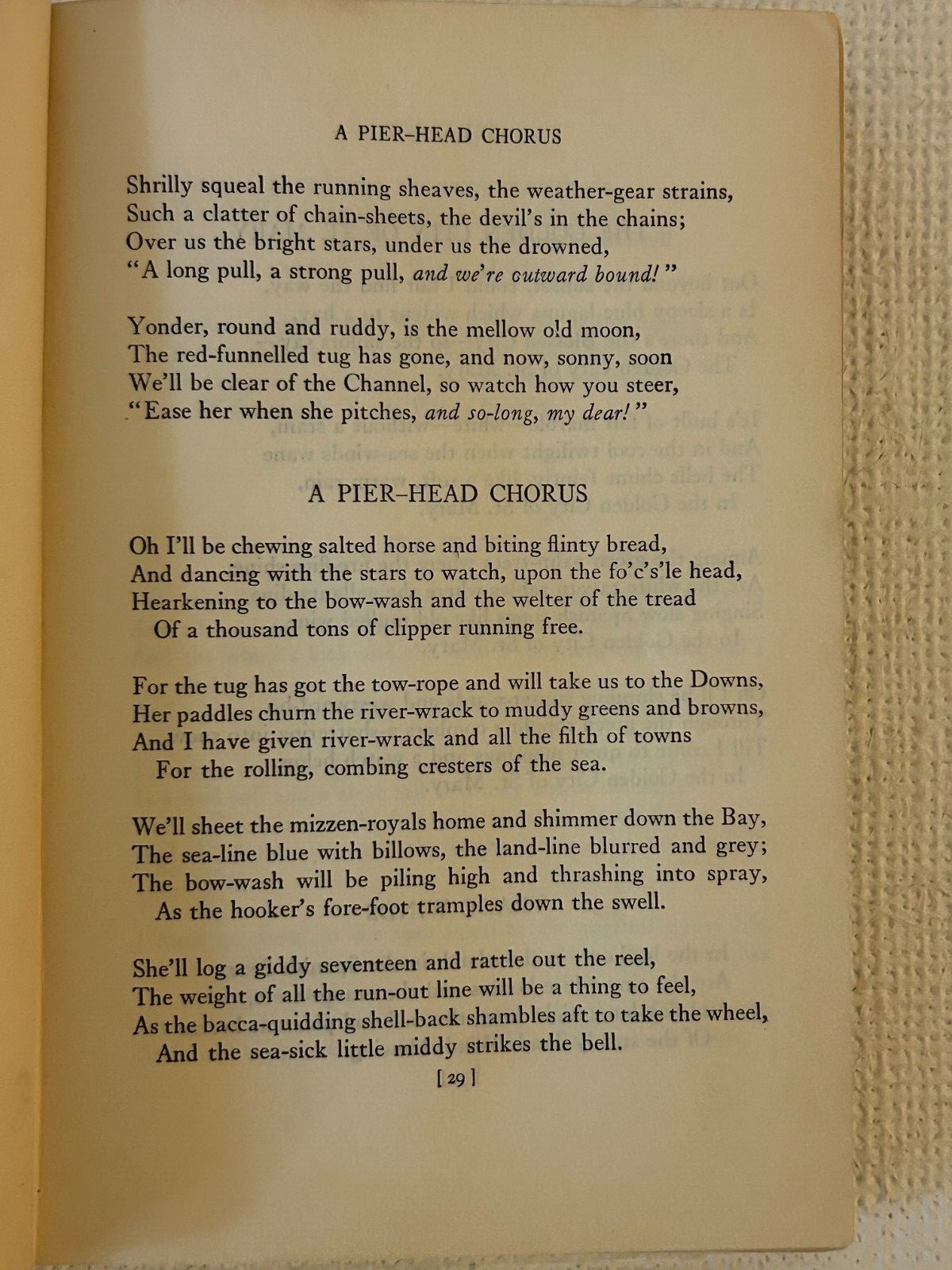 Collected Poems of John Masefield; Volume one POEMS; The MacMillan Company, 1925