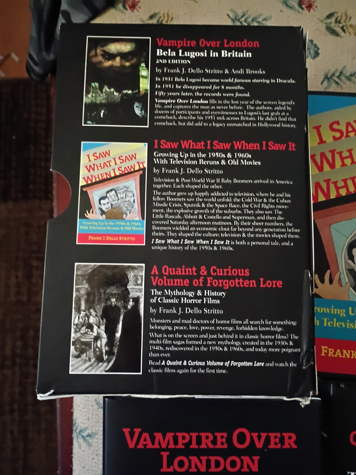SIGNED 1st ED Set Of 3: A Quaint & Curious Volume Vampire Over London I Saw What