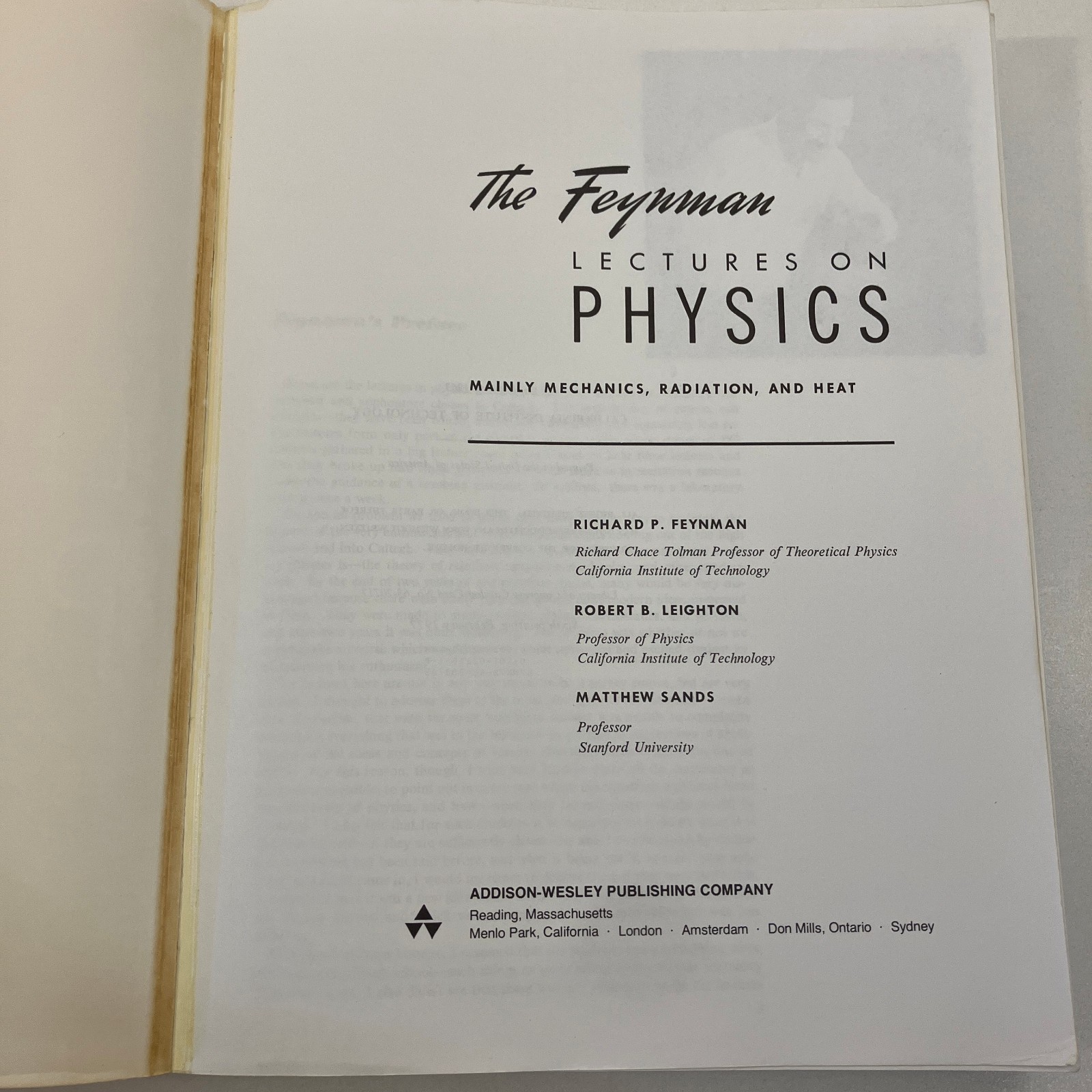 The Feynman Lectures on Physics 3 Volume Set TPB Addison Wesley Mixed Prints VTG