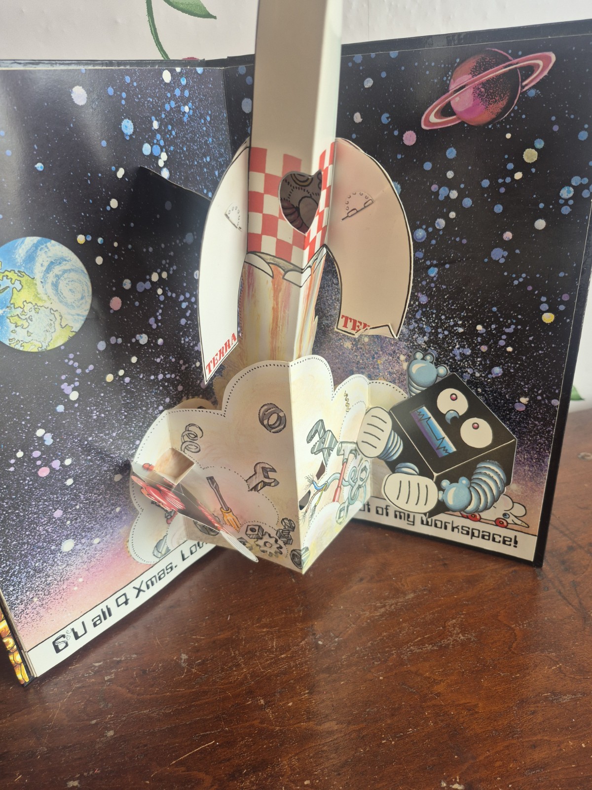 PAIR Jan Pienkowski Vtg Hardcover Pop-up Books Haunted House 1979, Robot 1981