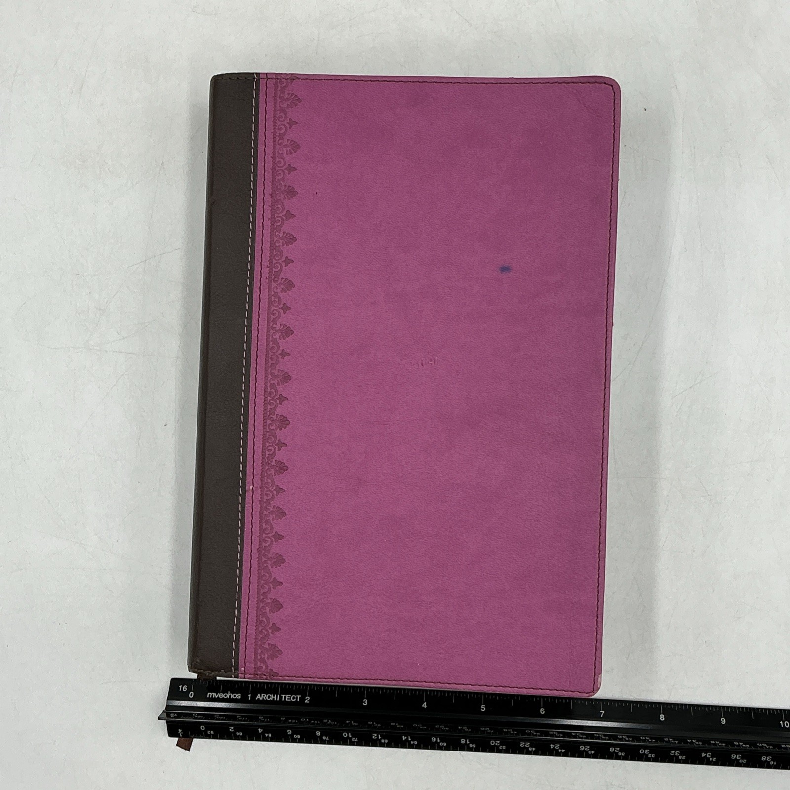 Zondervan NIV First Century Study Bible Dobson Italian Duo Tone Chocolate Orchid