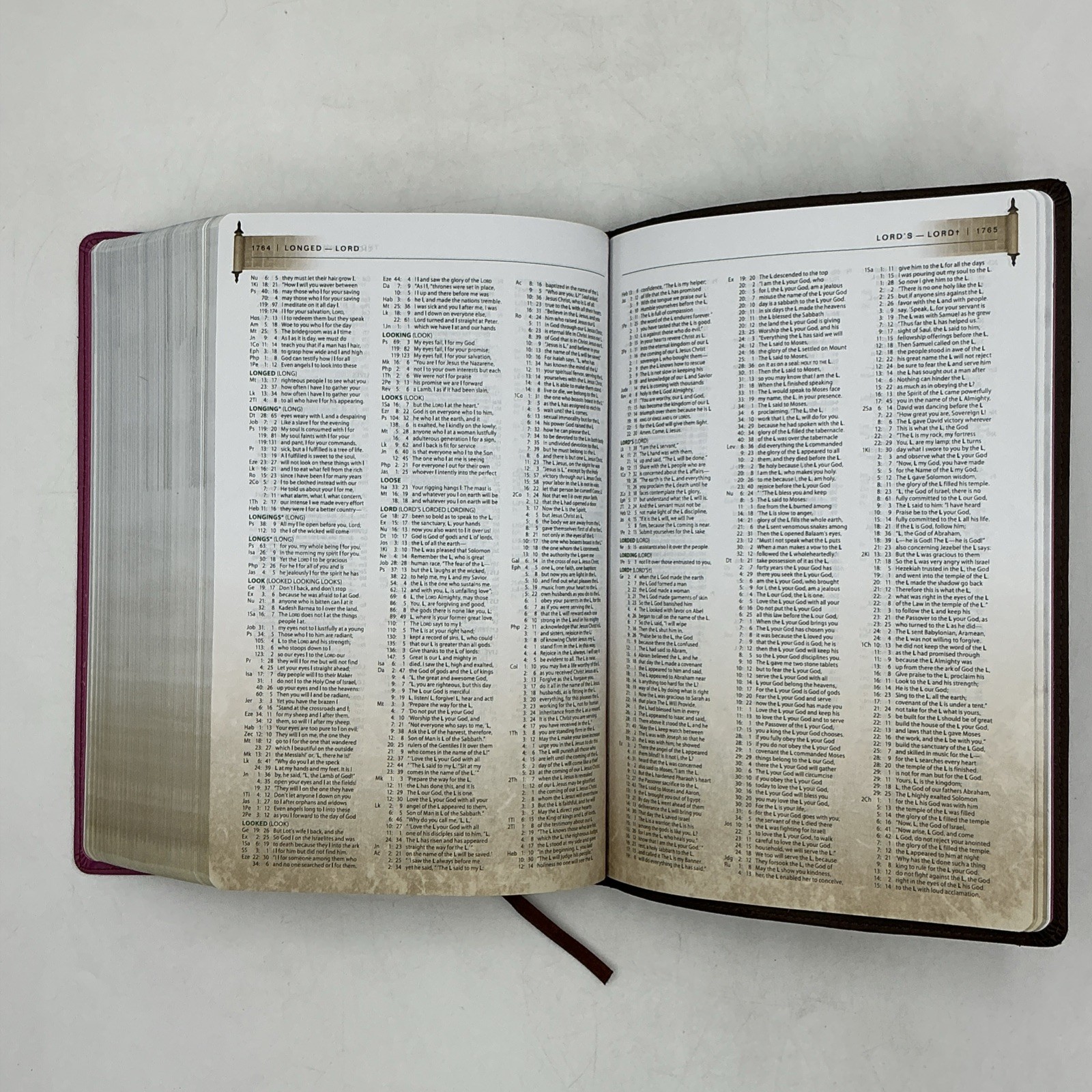 Zondervan NIV First Century Study Bible Dobson Italian Duo Tone Chocolate Orchid