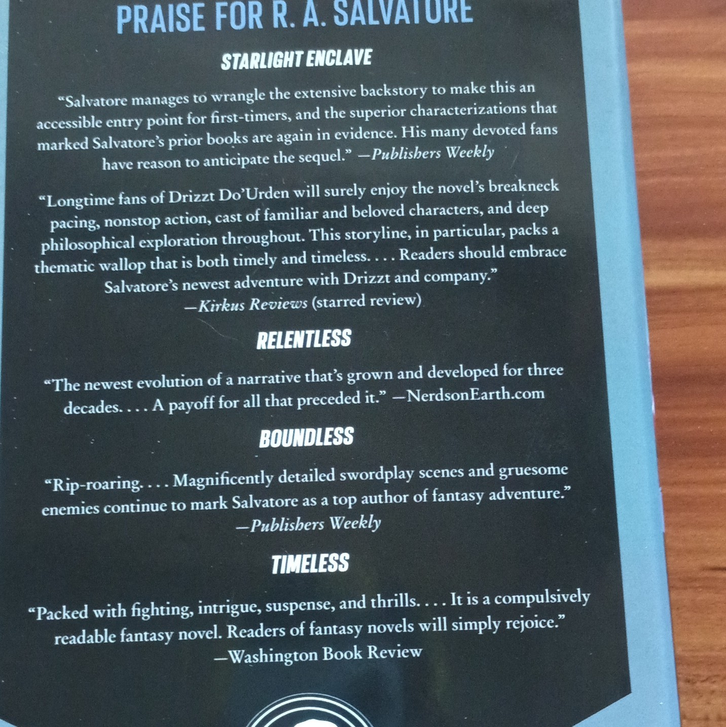 R.A. Salvatore Glacier’s Edge Signed 1st Ed Hardcover The Way of the Drow 2022