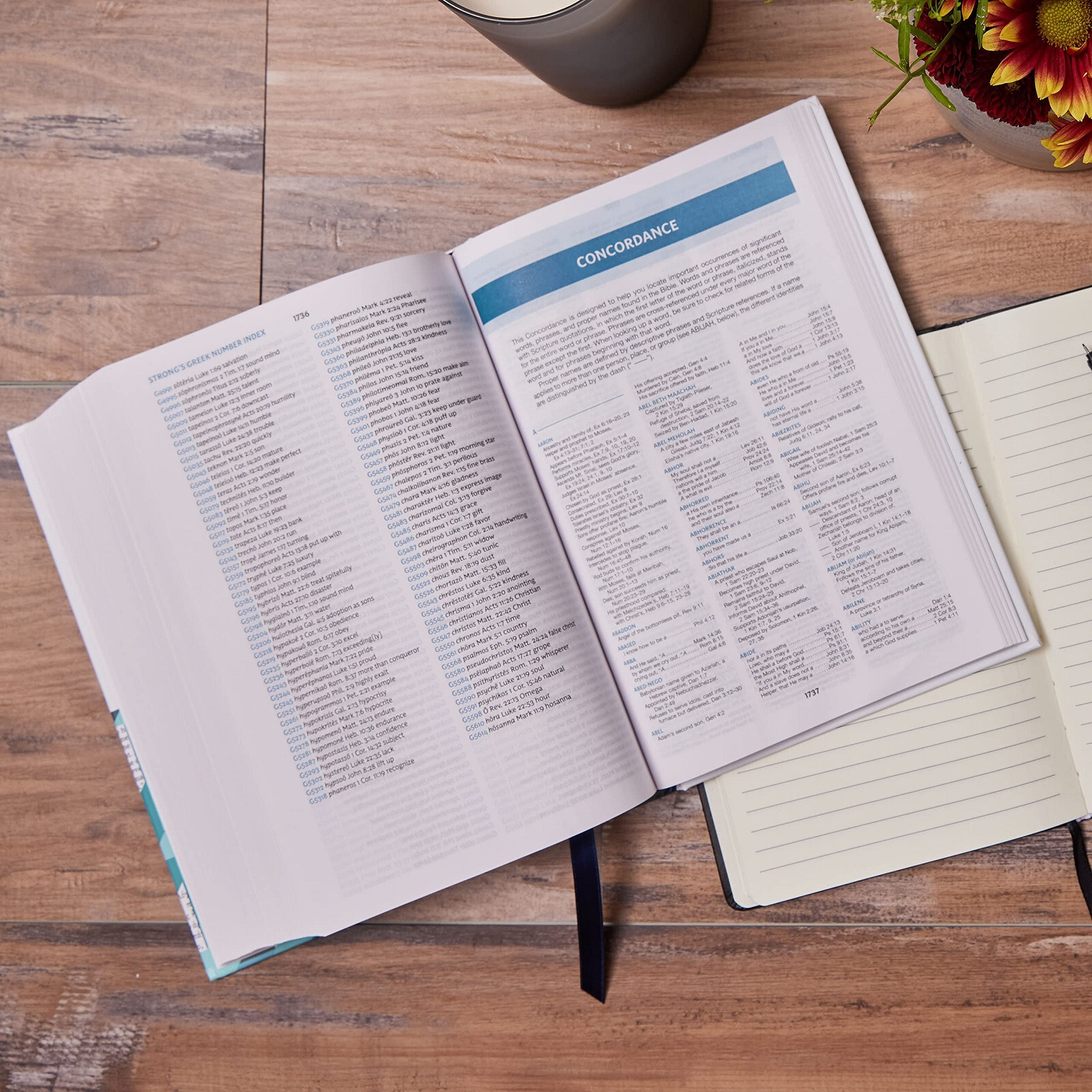 NKJV Word Study Reference Bible Hardcover Red Letter Very Good