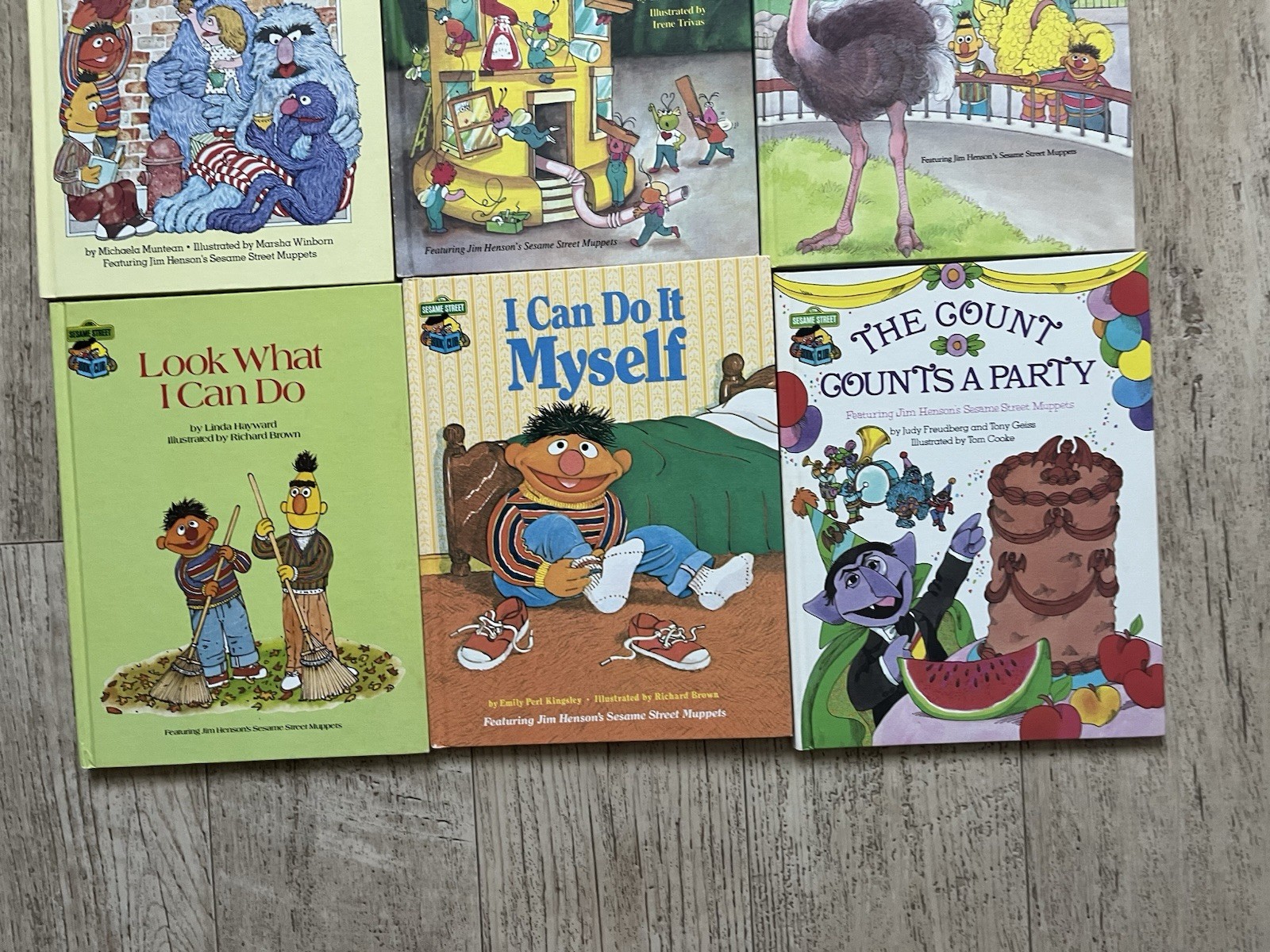 Sesame Street Book Club Book Lot of 12 Vintage 1980 Hardcover Freddie Twiddlebug