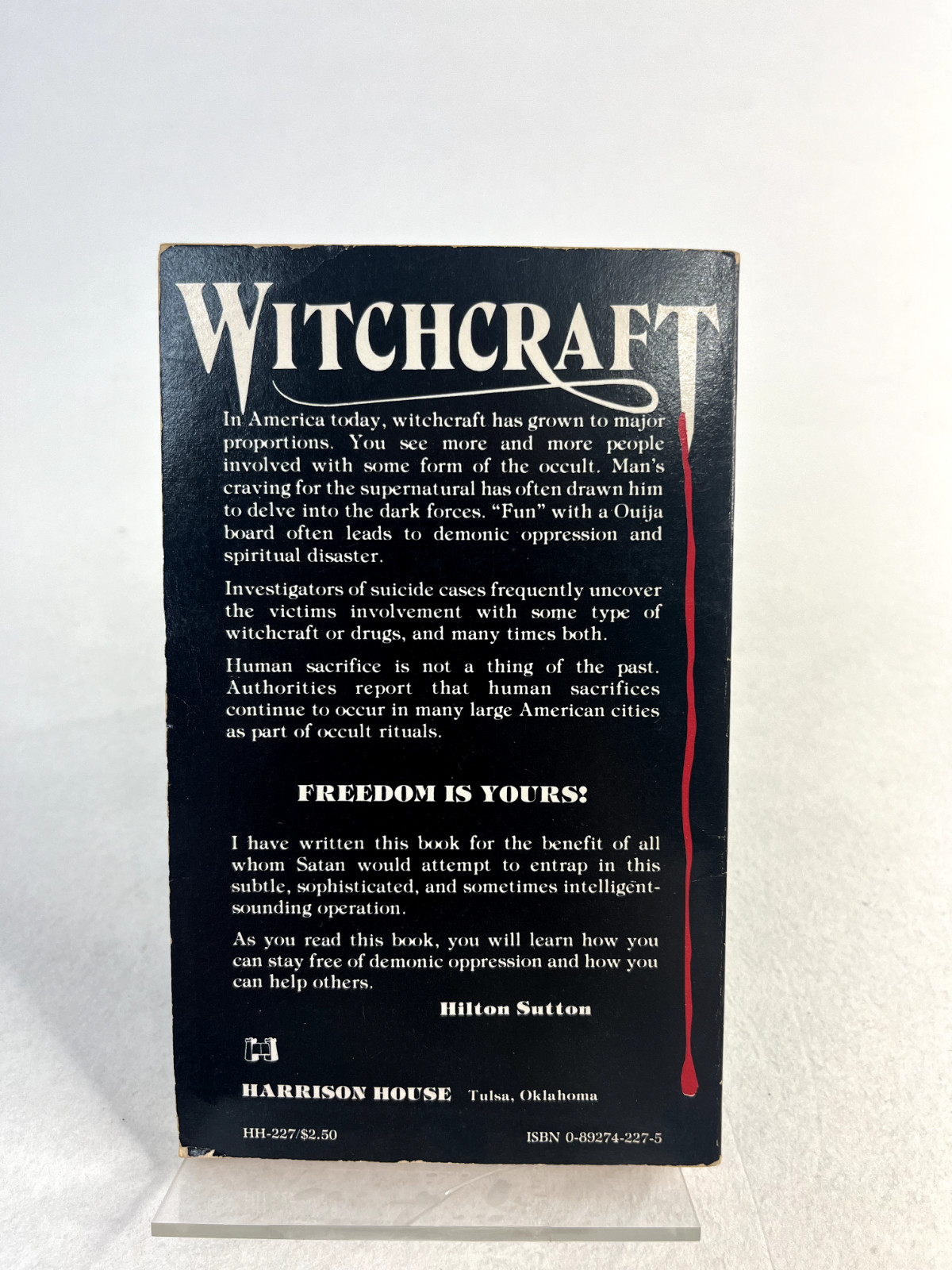 Witchcraft & Familiar Spirits Paperback by Hilton Sutton Vintage Book