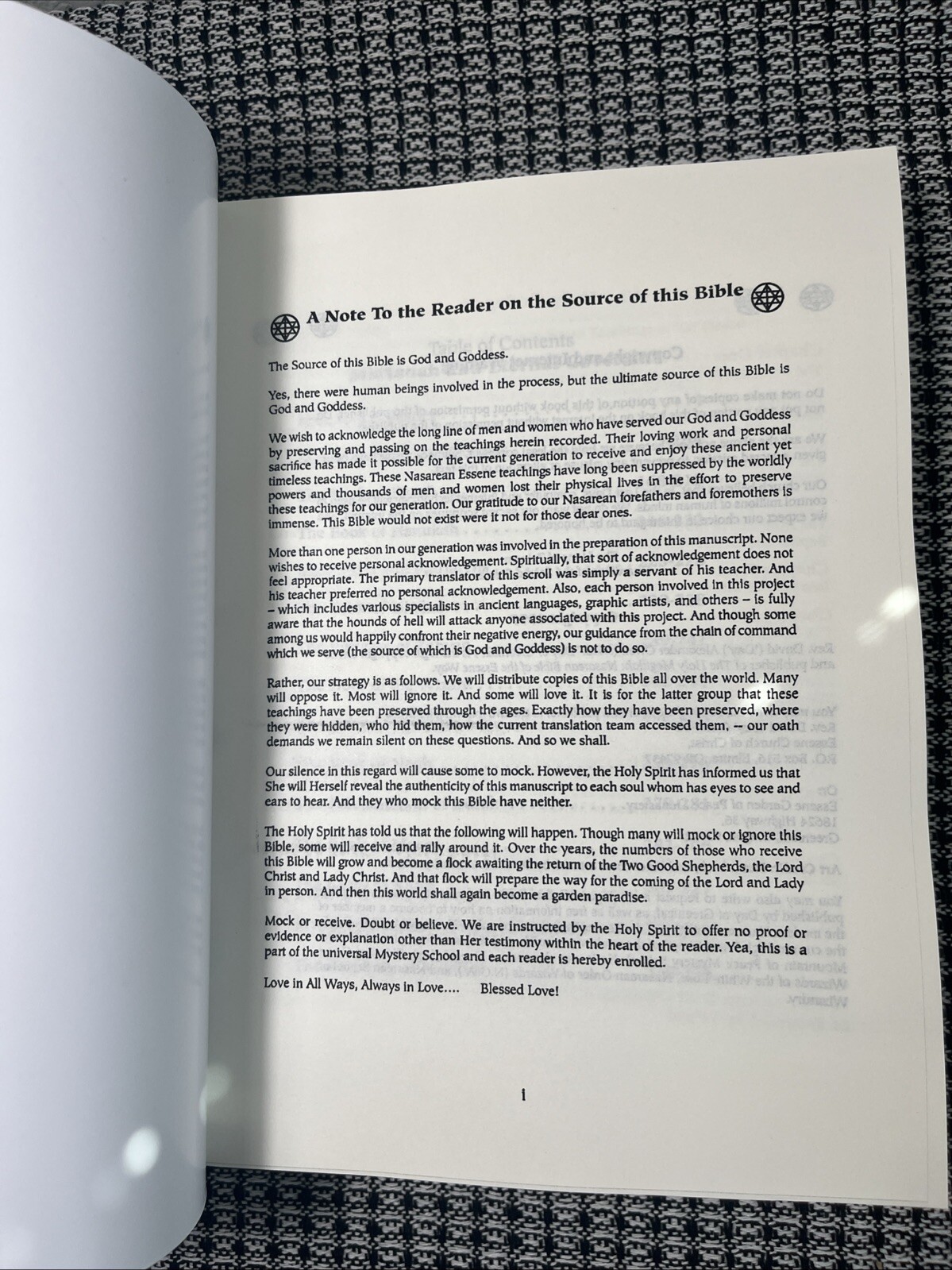 holy megillah, the nasarean bible of the essene way,Large Reprint 8.5*11.5”, PB