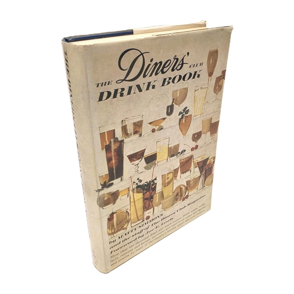 1961 The Diners‘ Club Drink Book By Matty Simmons 1st Ed / 2nd Printing – Nice!