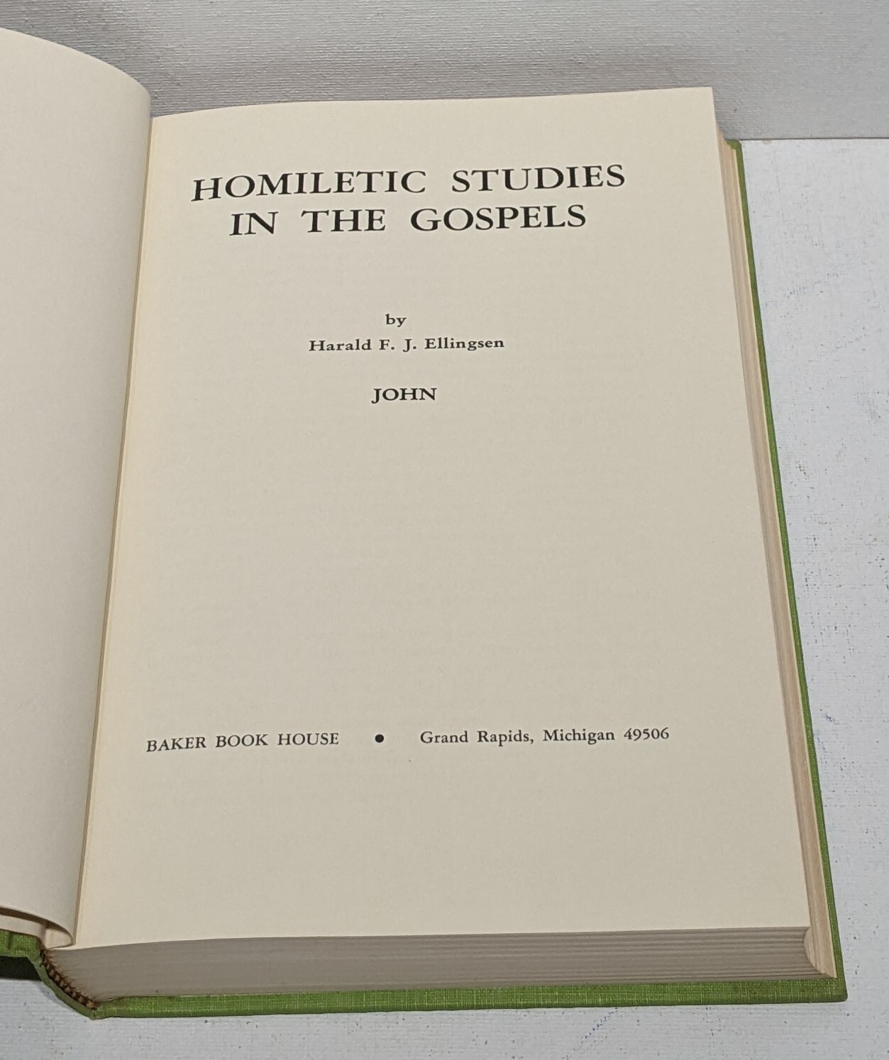 Preacher’s Homiletic Library Harald F. J. Ellingsen 1979 Reprint Hardcover GOOD