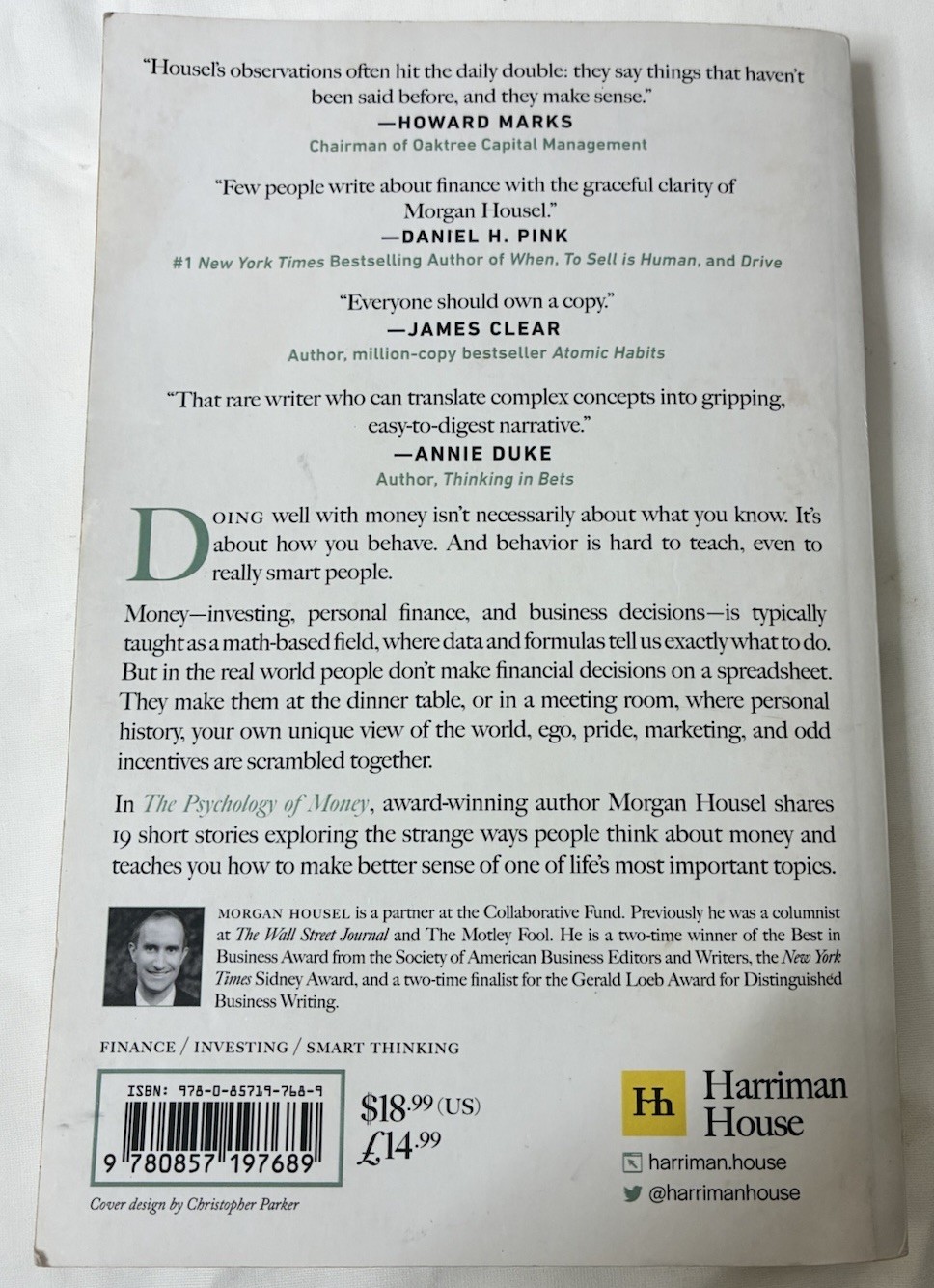 Psychology of Money : Timeless Lessons on Wealth, Greed, and Happiness by..