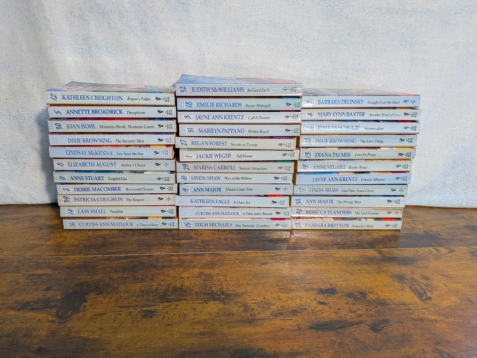 Silhouette Men Made In America Book Lot Of 34 Romance Paperbacks Mixed Authors