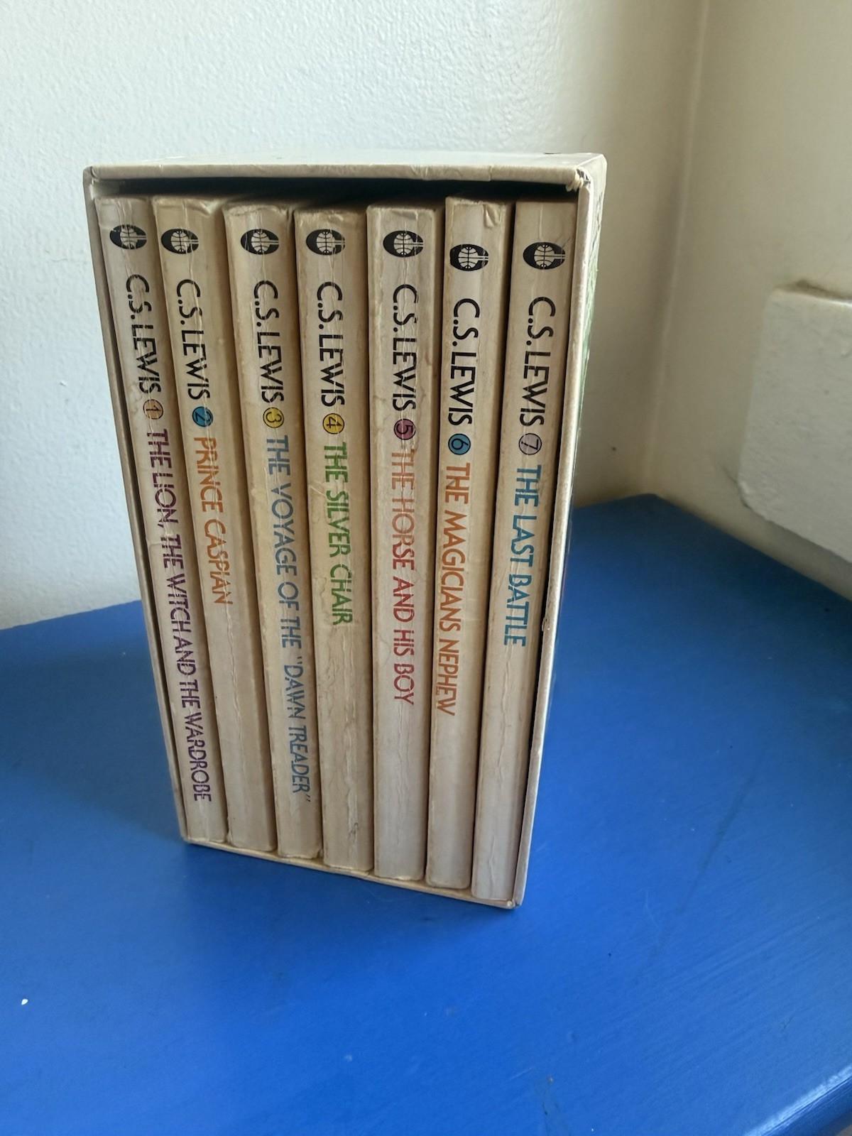 Vintage C. S. Lewis The Chronicles of Narnia Box Set Collier