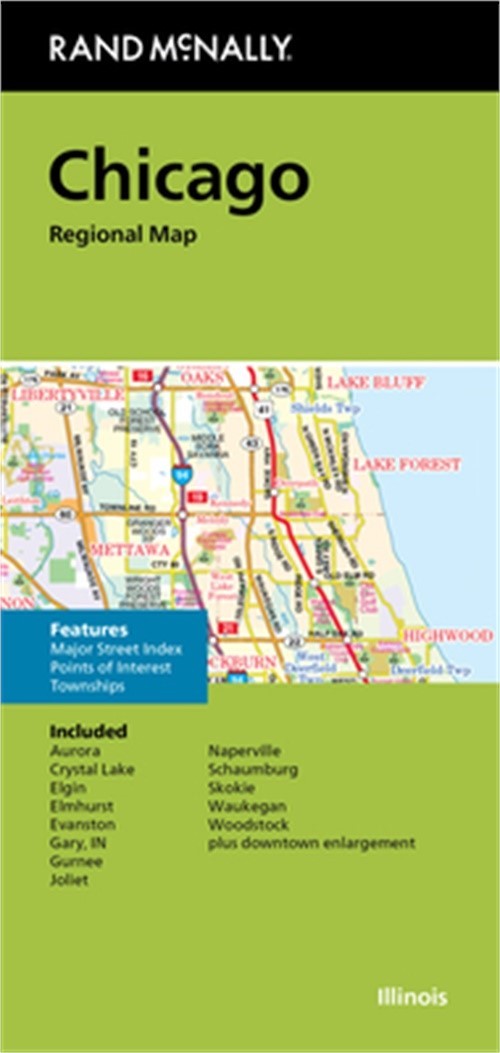 Rand McNally Folded Map: Chicago Regional Map (Sheet Map, Folded)