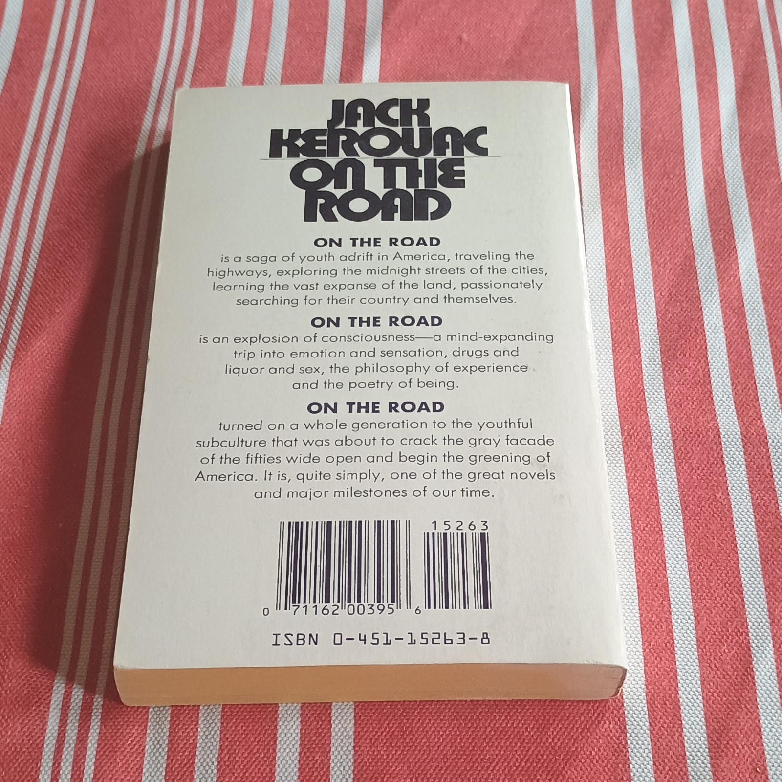 Jack Kerouac On the Road 25th Anniversary Edition Paperback NAL Penguin 1955
