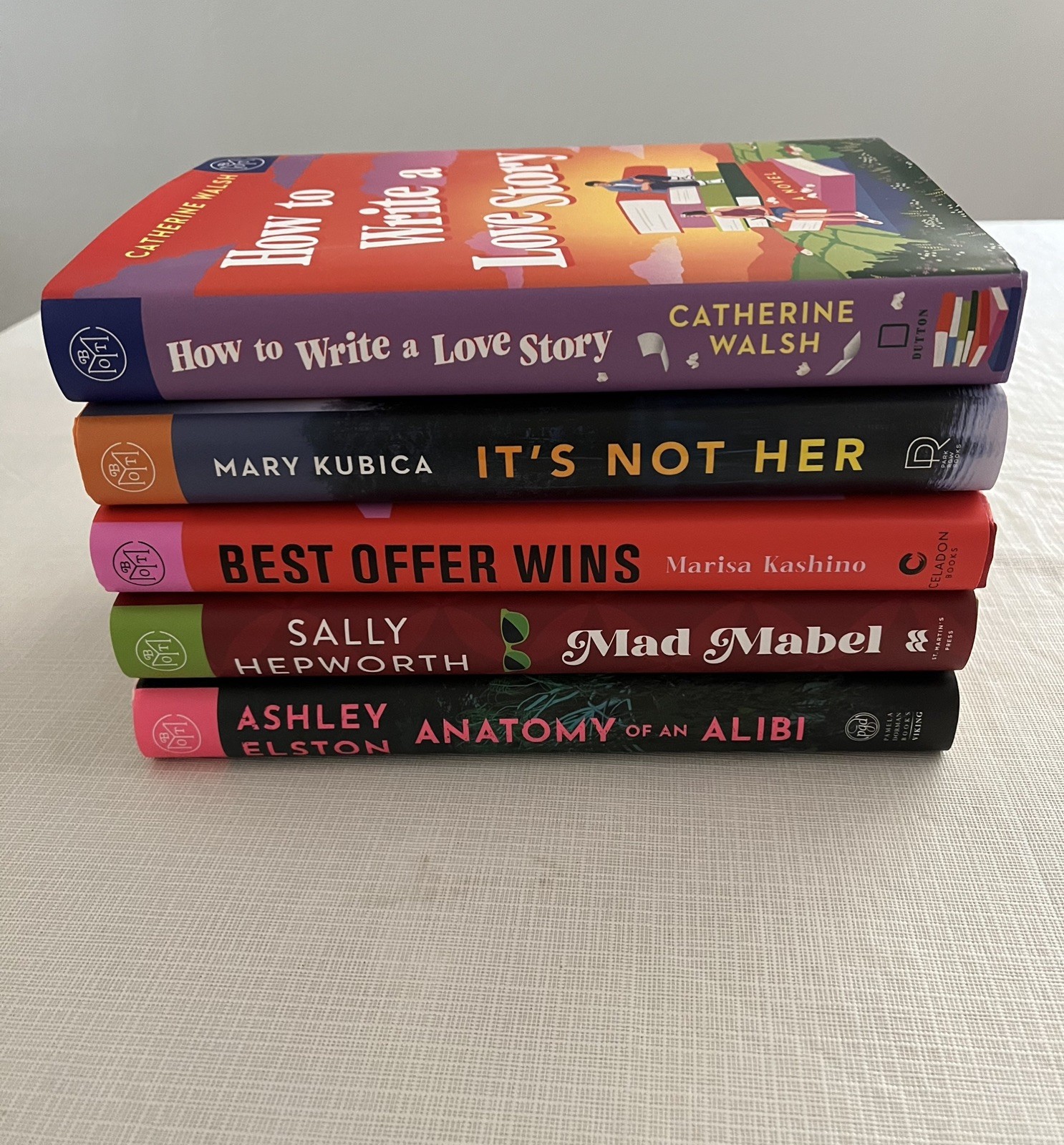 BOTM Lot x 5 Hardcover Like New, Mad Mabel, It’s Not Her, Anatomy of an Alibi