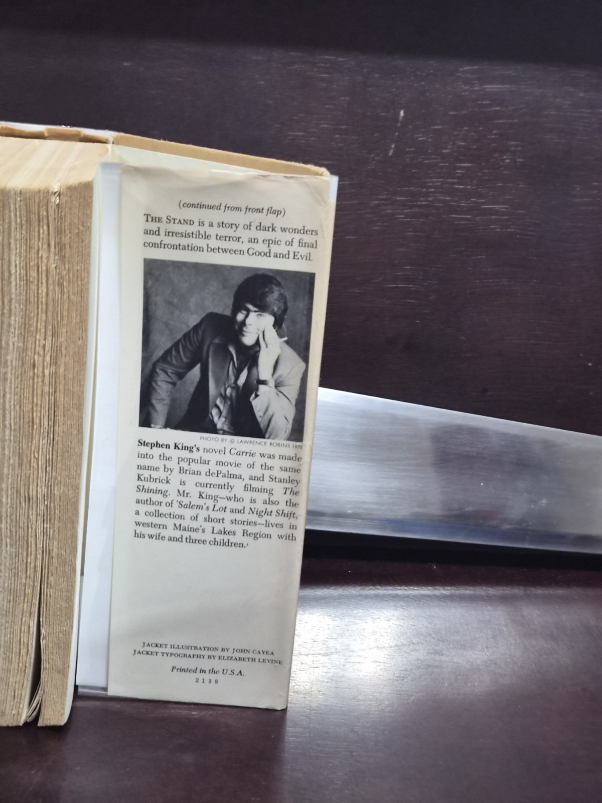 The Stand Stephen King 1978 Doubleday Early BCE Hardcover Dust Jacket HCDJ VG