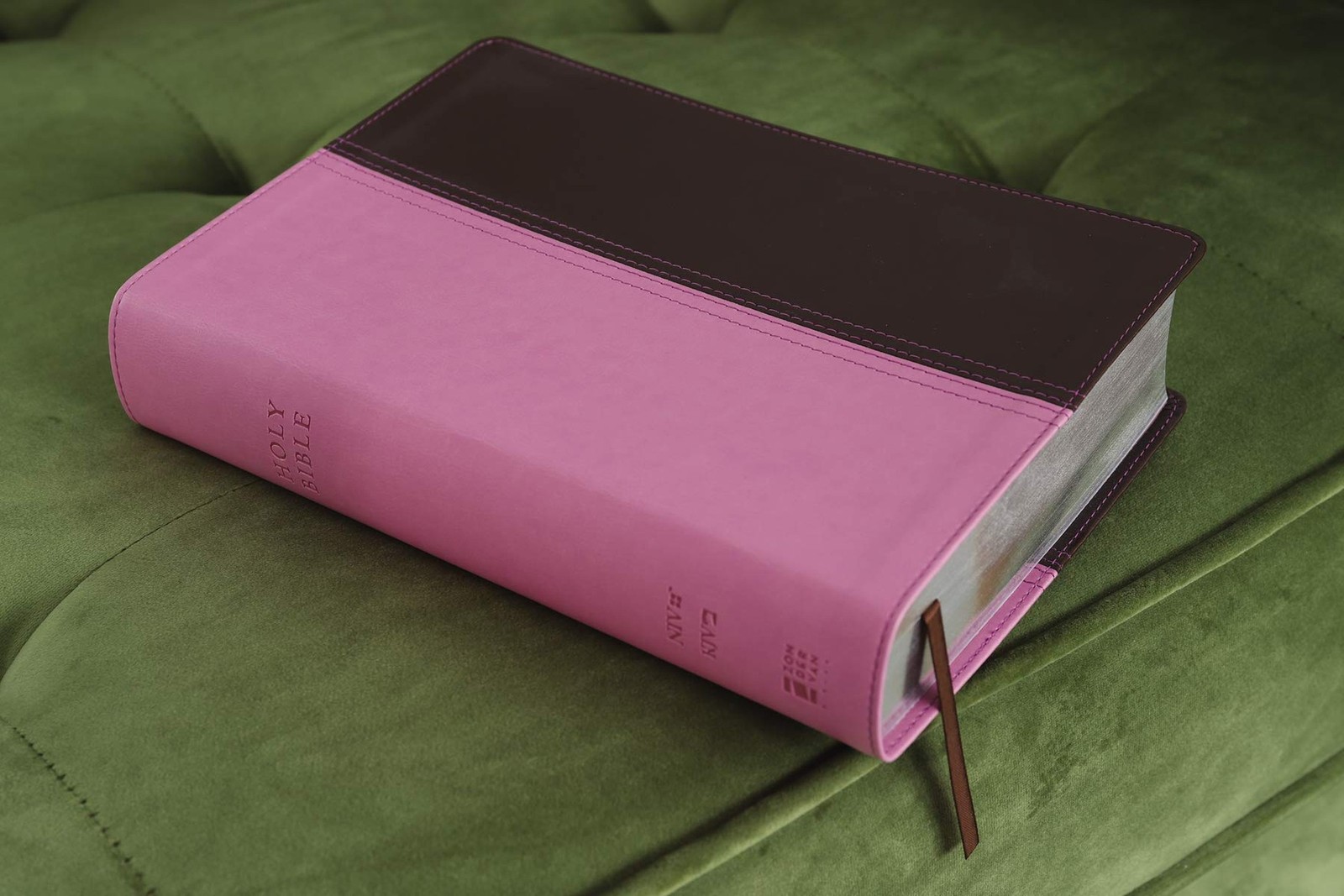 NIV, KJV, Parallel Bible, Large Print, Leathersoft, Pink/Brown: The World’s T…