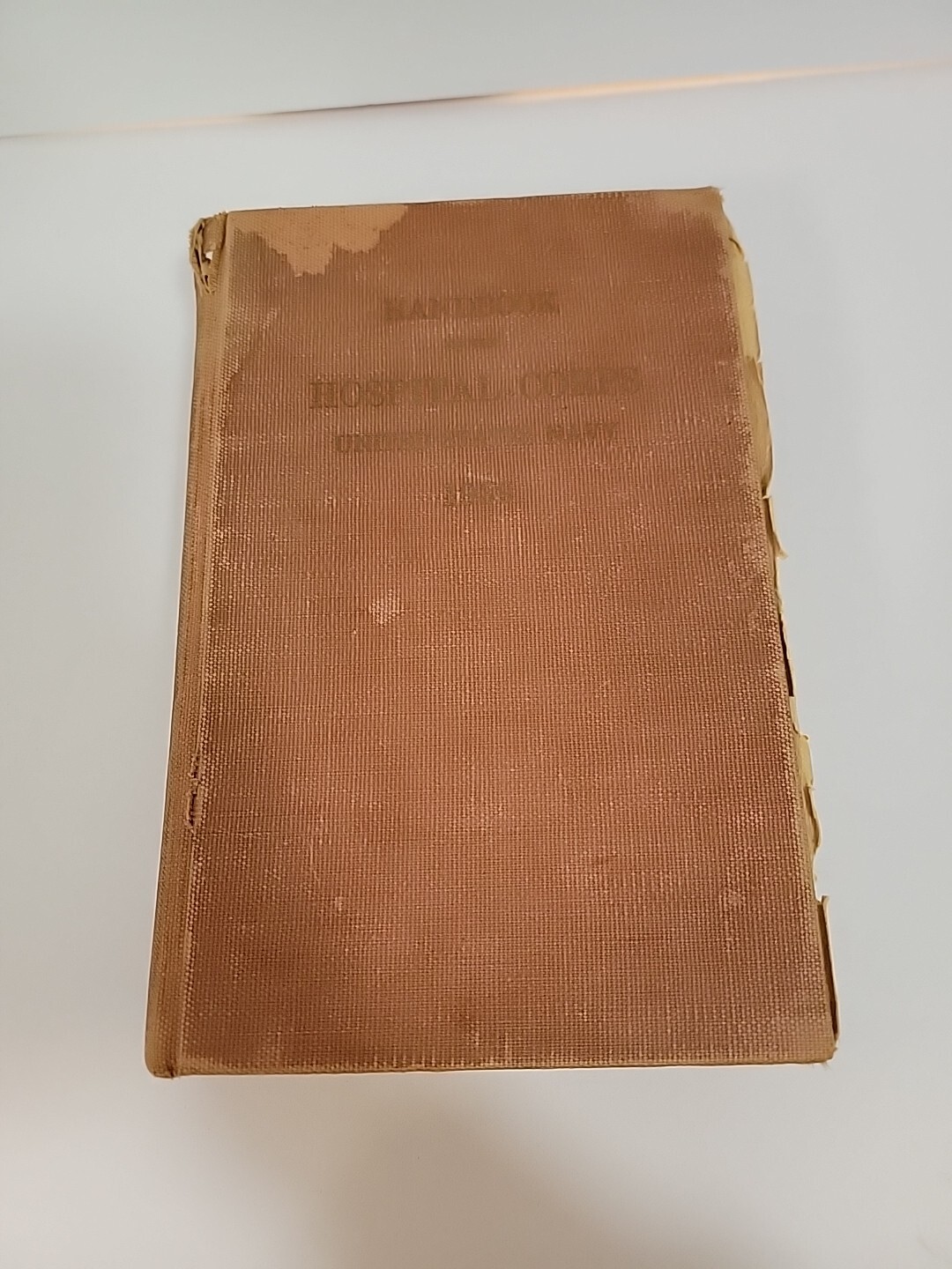 1939 HANDBOOK OF THE HOSPITAL CORPS UNITED STATES NAVY RED