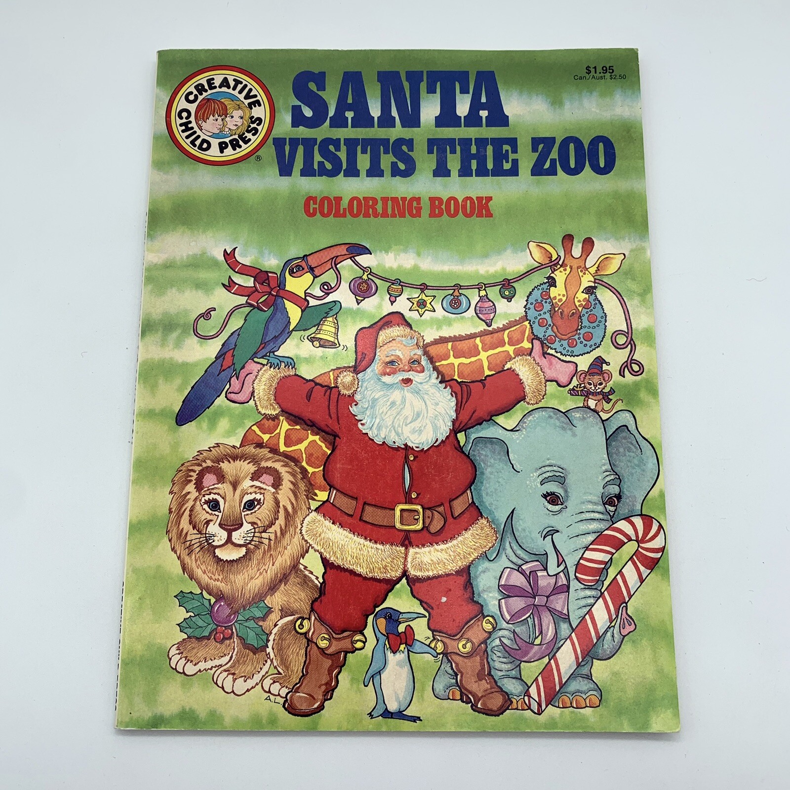 Vintage Coloring Books Lot 1980’s & 1990s Sesame Street Santa Animals NOS & USED