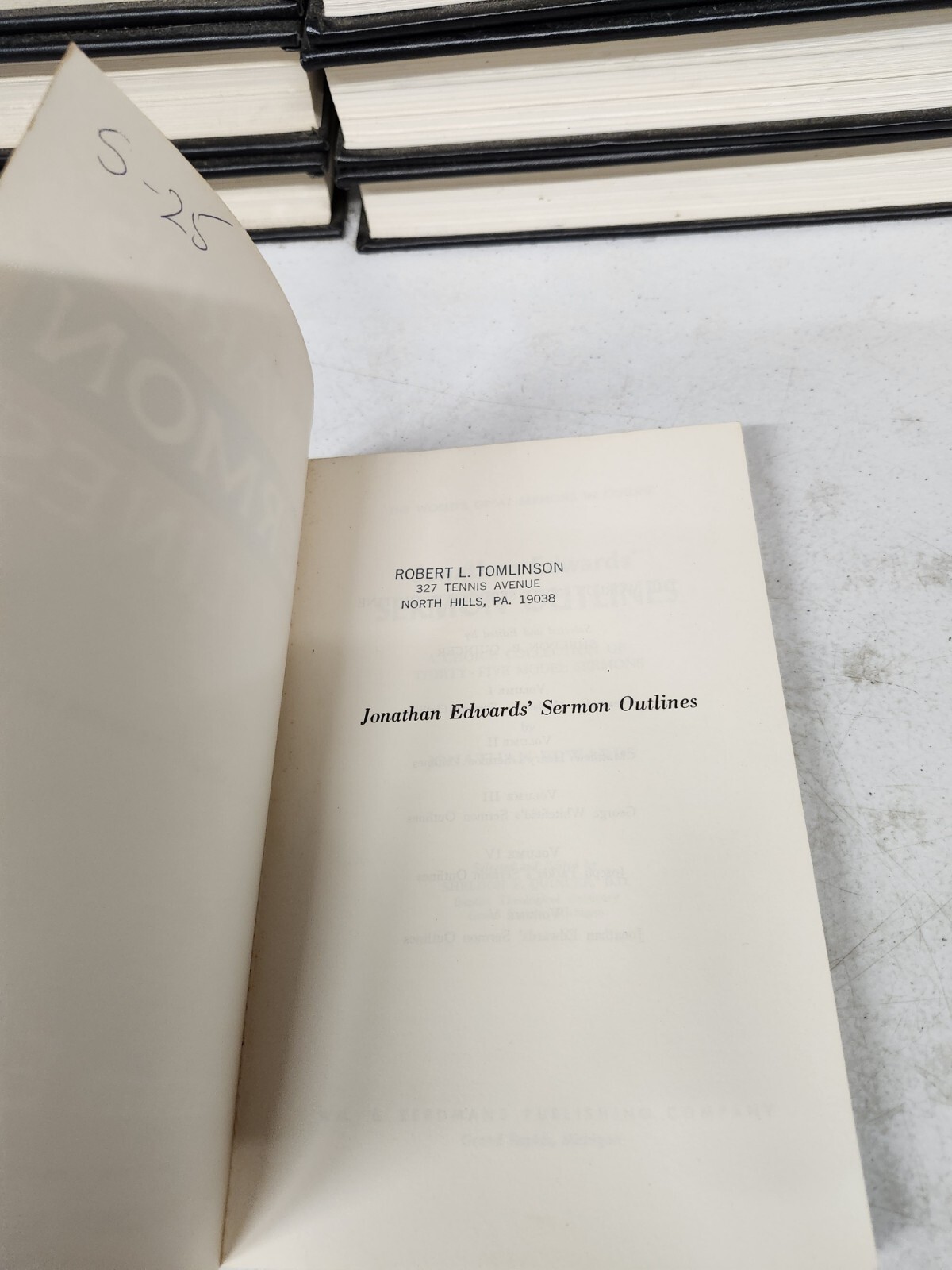 Edwards‘ Sermon Outlines 1971 Christian Preaching Theology Pastor Bible Study