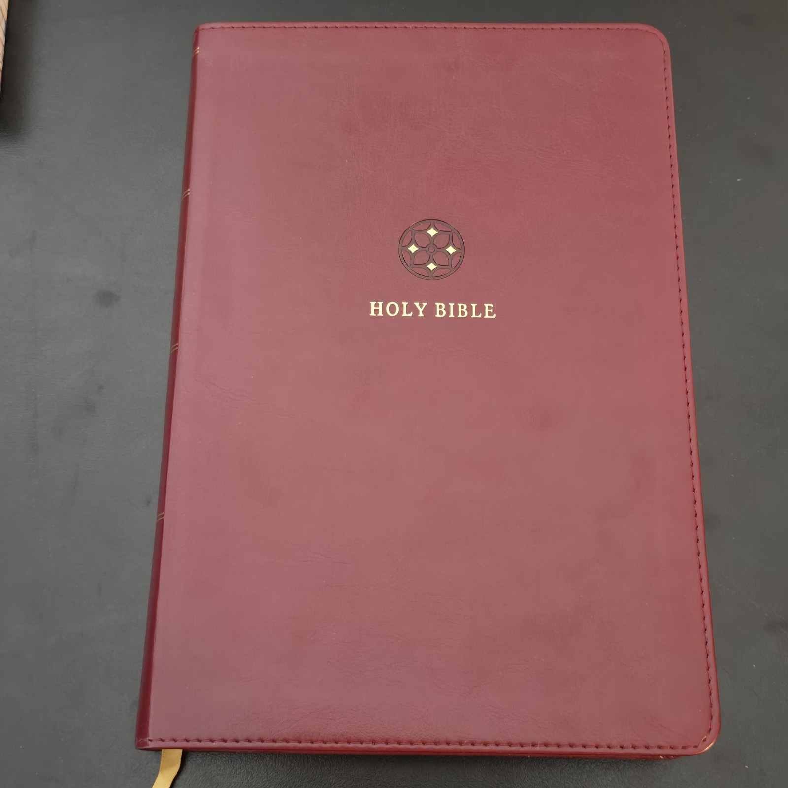 NRSVue, Holy Bible, Leather soft, Burgundy, Comfort Print
