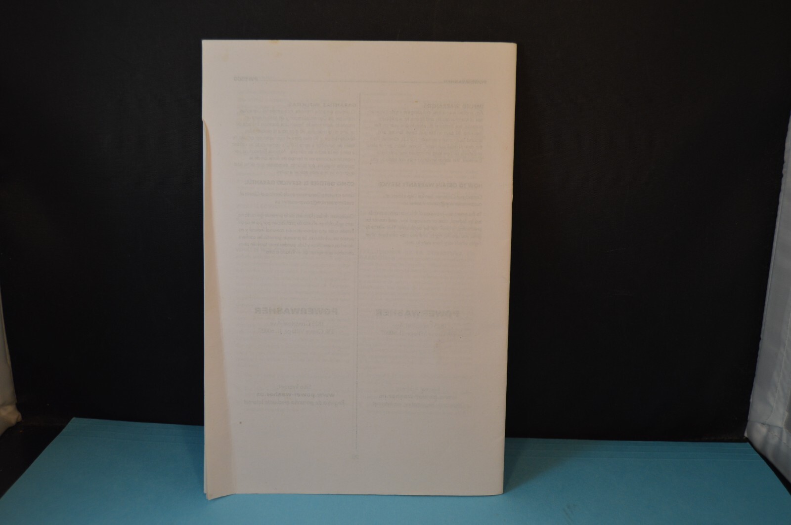 POWERWASHER Model PW1800-U „OPERATOR’S MANUAL“ 1800 PSI 26 Pages INSTRUCTIONS