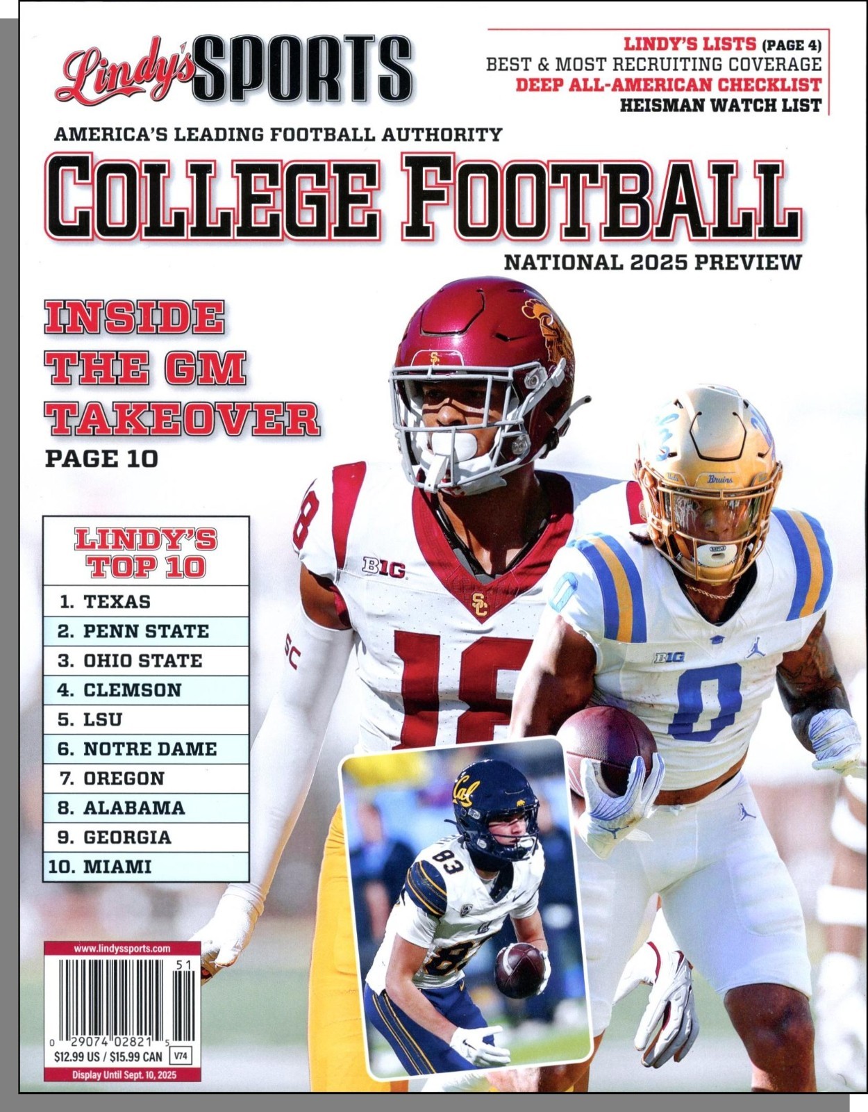 Lindy’s Sports College Football National 2025 Preview – New Book! 264 Pages!