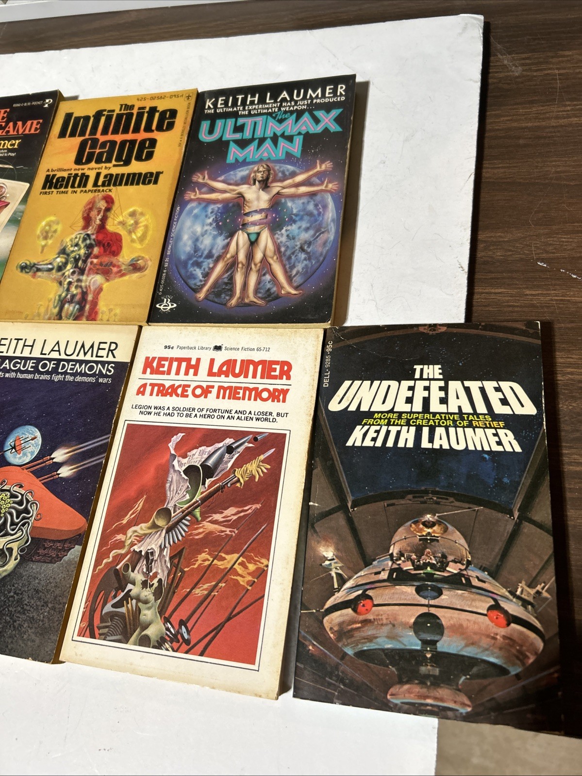 Keith Laumer Vintage Sci Fi PB Book Lot of 11 Vintage 1960s-1980s Very Good Cond