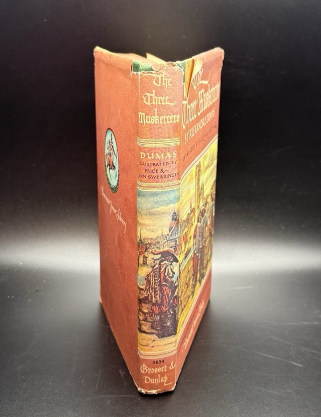 VTG The Three Musketeers BY Alexandre Dumas 1975 Illustrated Junior Library HB