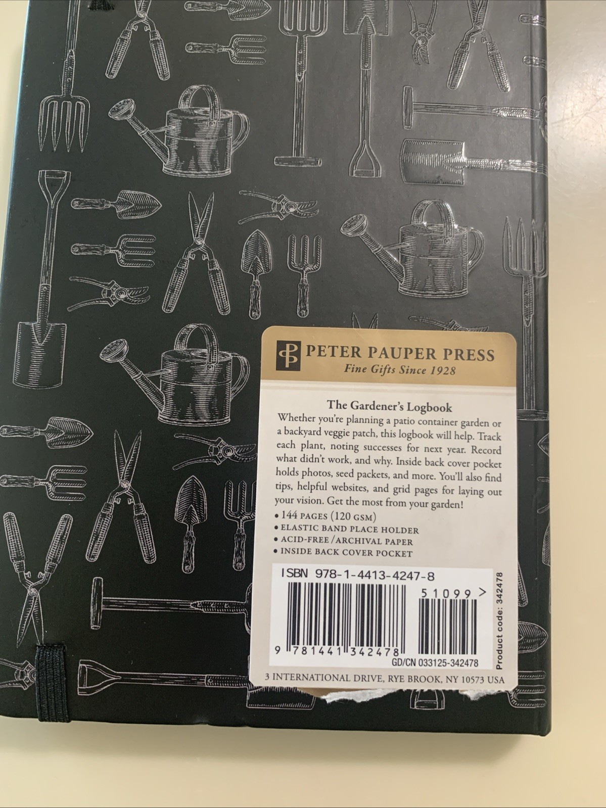 Th Gardeners Log Book Peter Pauper Press New Unused 114 Pages