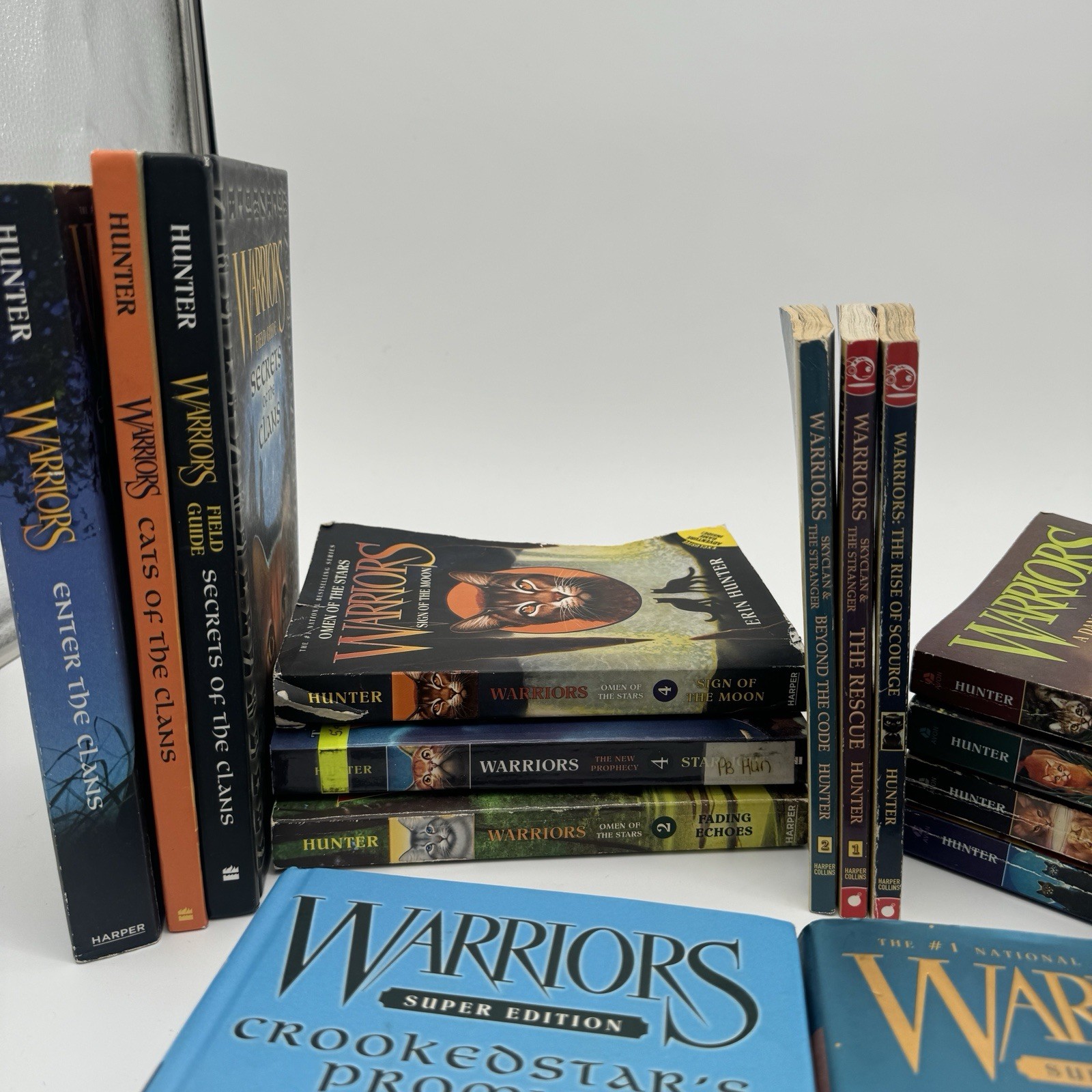 Warriors Erin Hunter Book Lot Of 17 Mixed Hardcover Paperback Super Editions