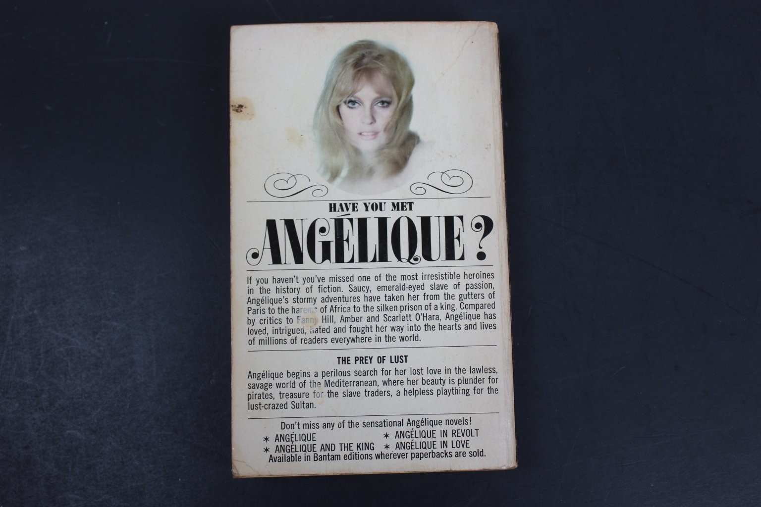 Angelique in Barbary Sergeanne Golon 1963 Bantam PB GGA Historical Romance