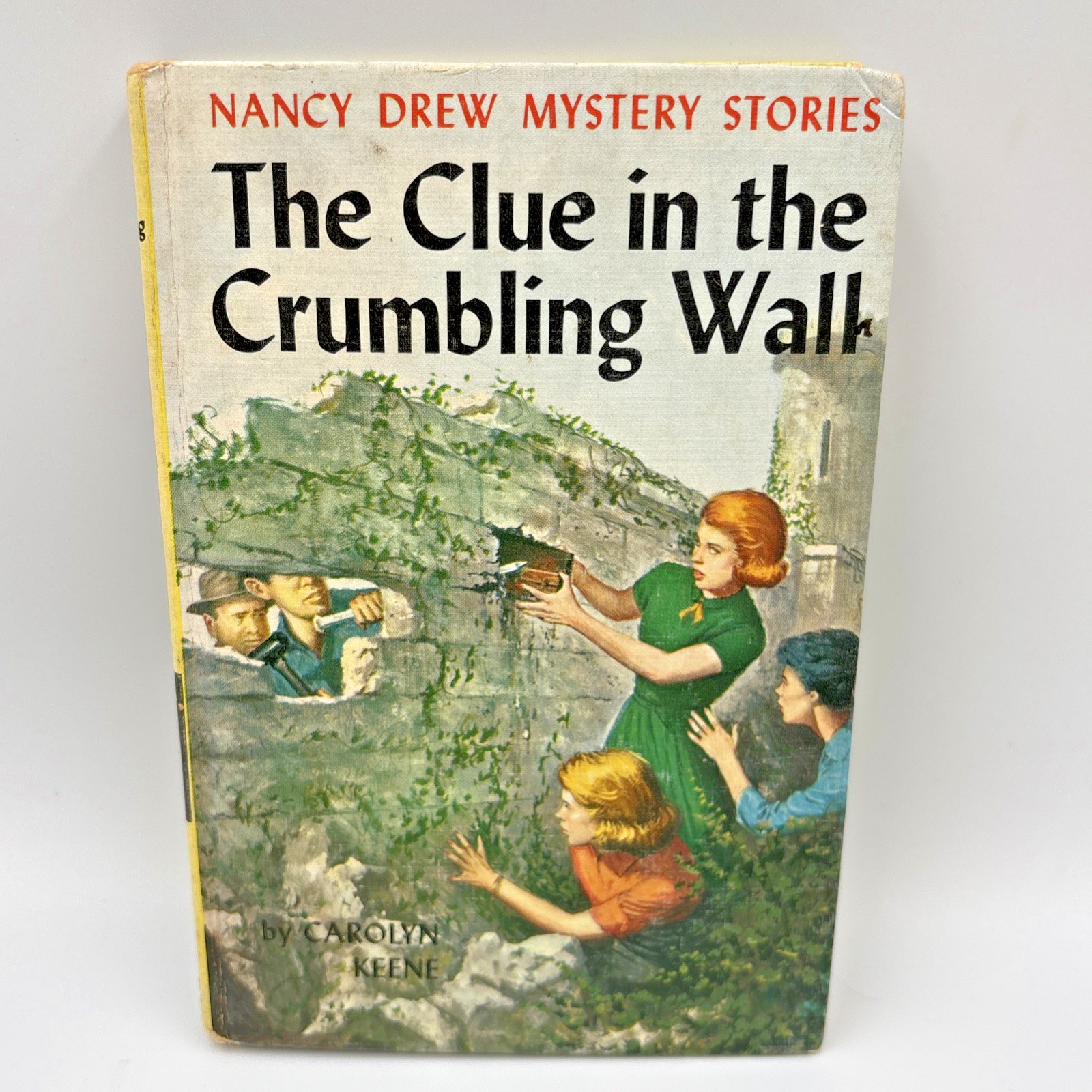 9 Vintage 1930s -50s Nancy Drew Books Covers Blue Yellow Carolyn Keene