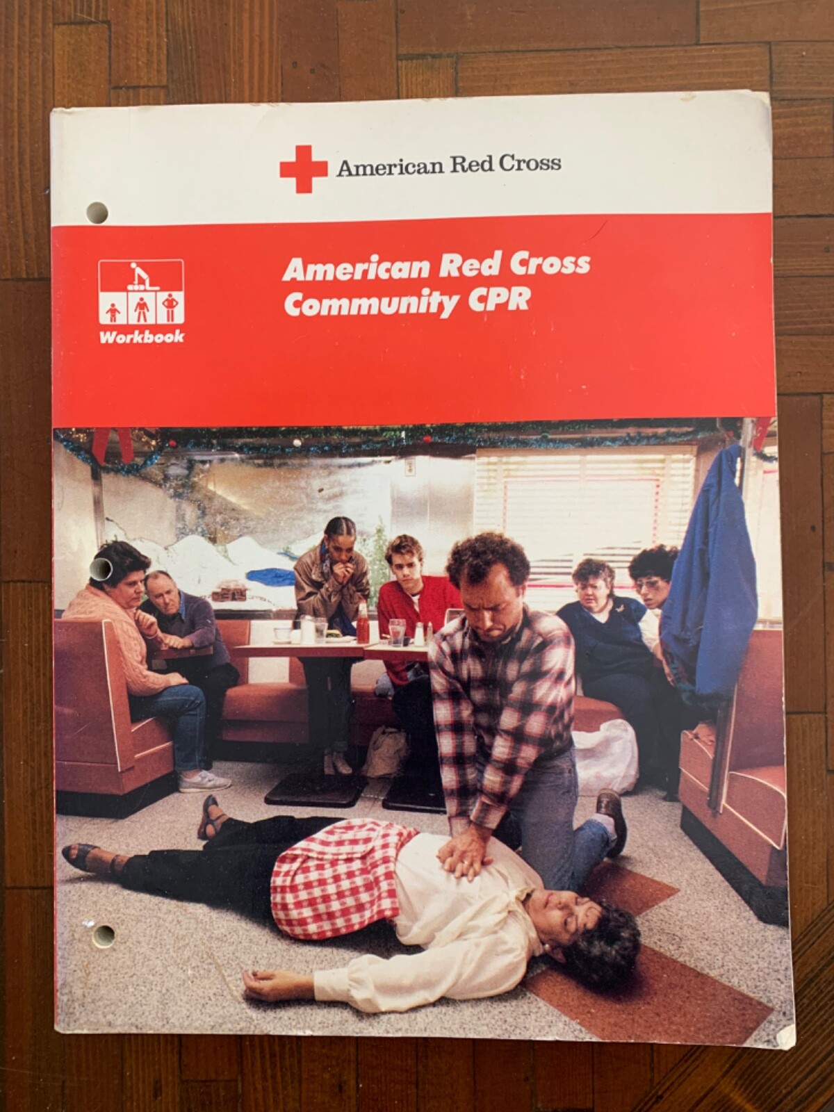 American Red Cross Community CPR Workbook, 306 Pages, Text & Many Illustrations