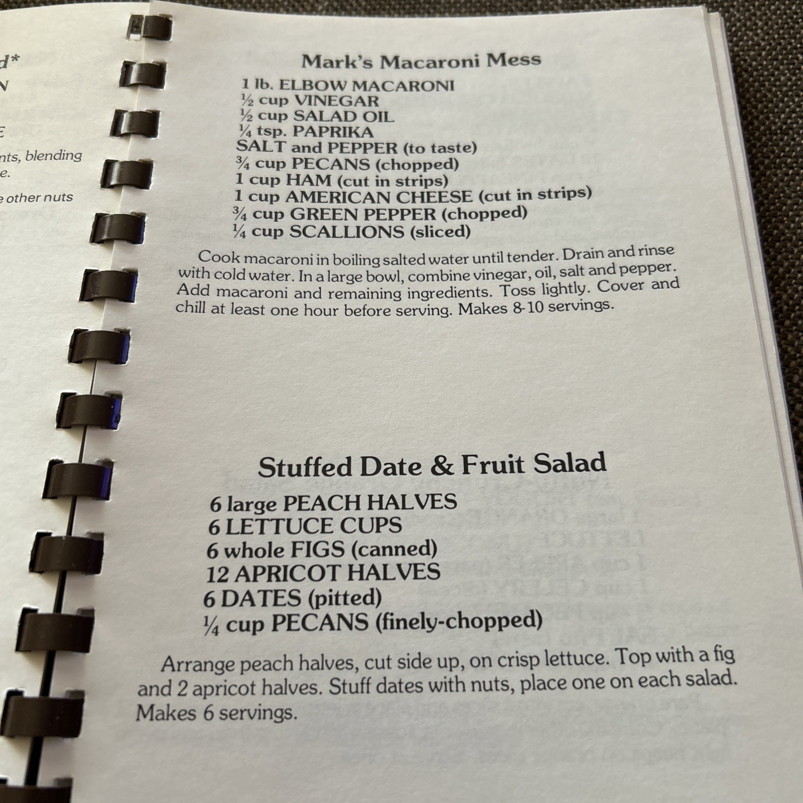 Pecan Lovers Cookbook by Mark Blazek 1997 Spiral Paperback 1986 ~ 116 Pages