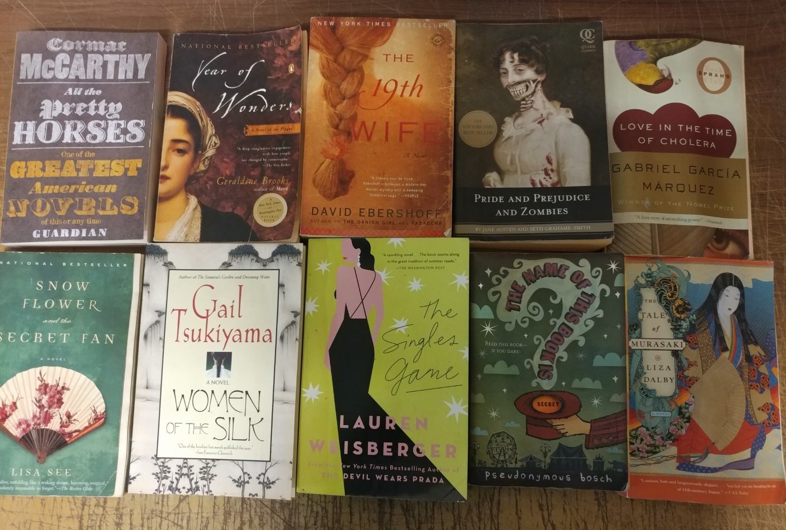 Lot of 16-LBS TRADE PAPERBACK Fiction INSTANT COLLECTION GENERAL Book MIX GENRE