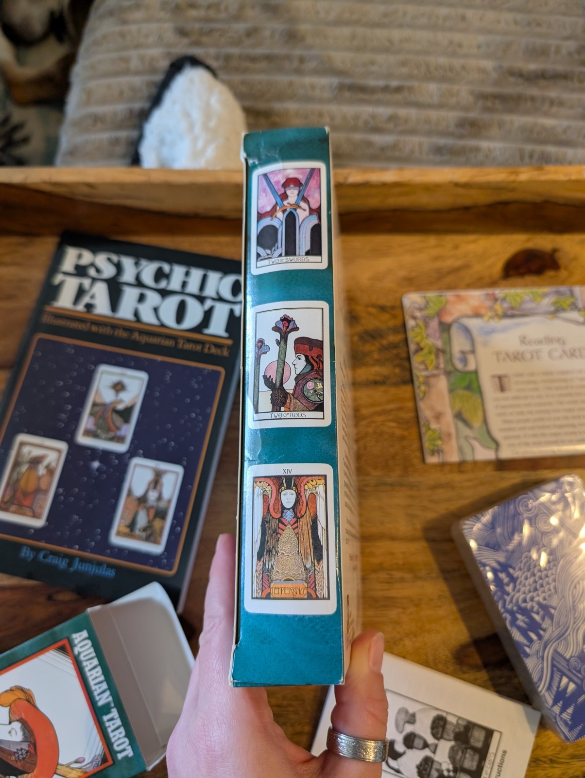 Aquarian Tarot Deck/Book Set by David Palladini + Psychic Tarot RARE OOP VTG