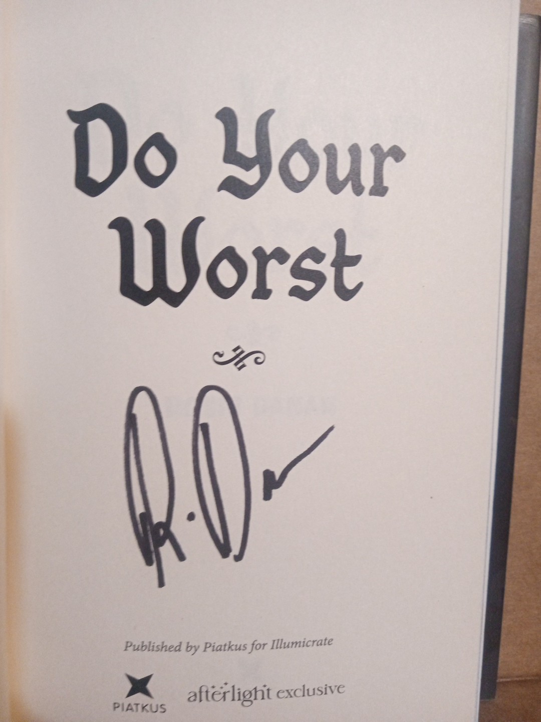 SIGNED– Do Your Worst by Rosie Danan–2023 Afterlight Exclusive Hardcover
