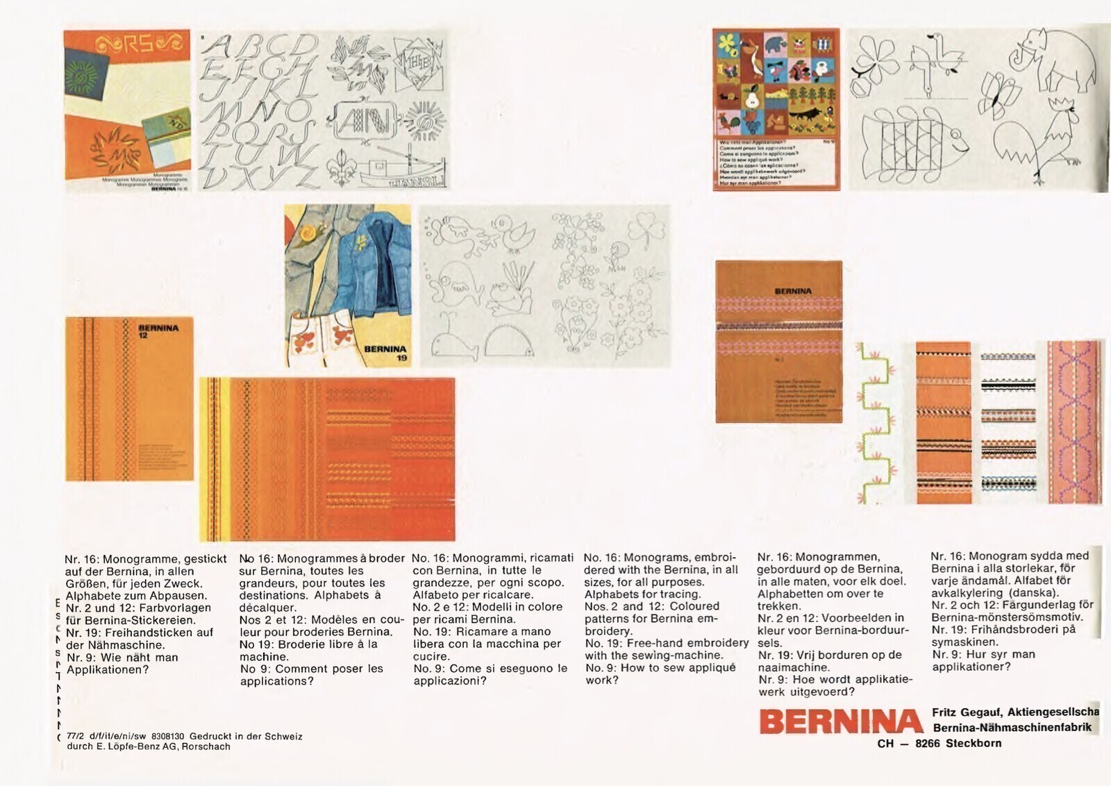 BERNINA 810 817 Sewing Machine User Manual FULL COLOR – BOUND, FRONT & BACK