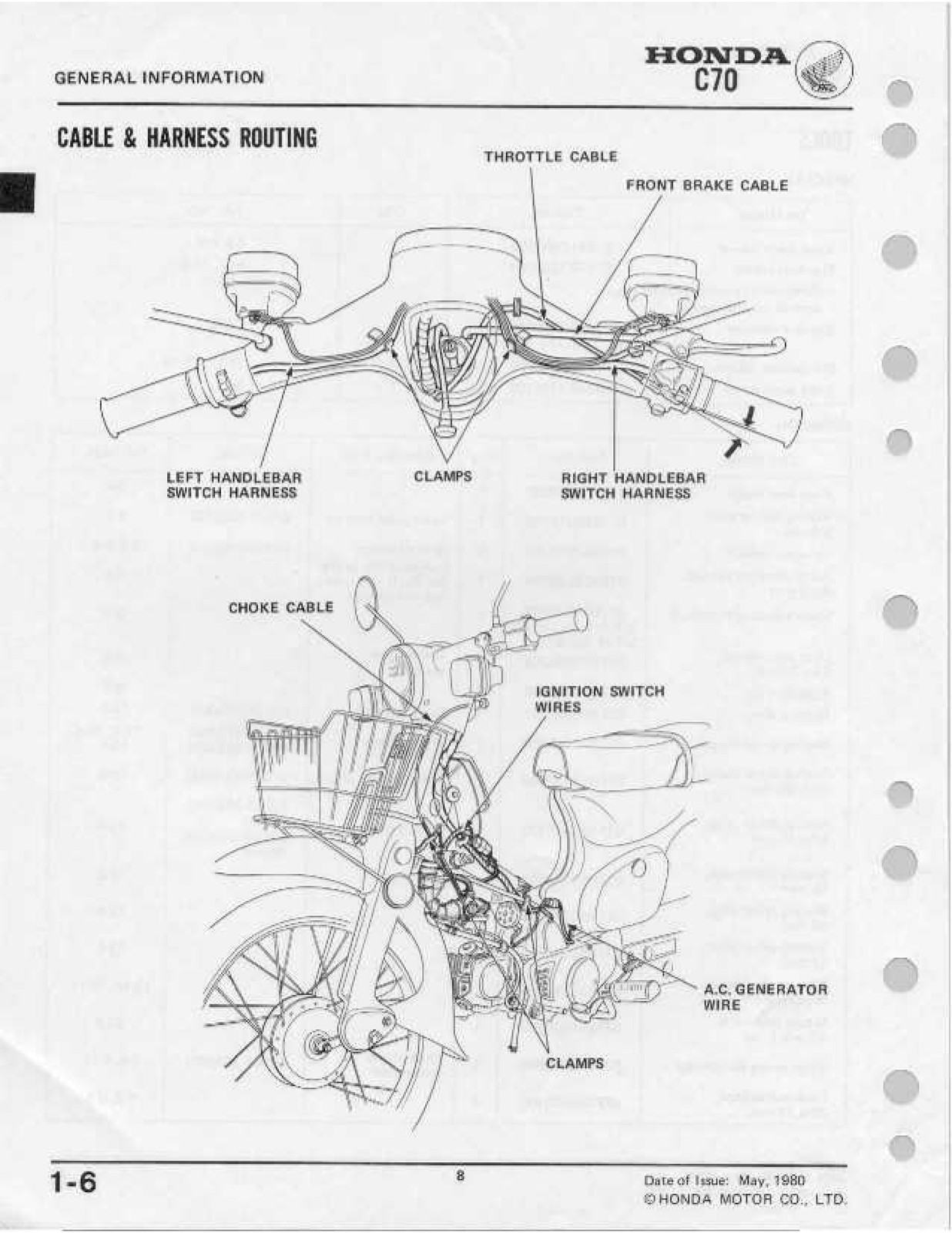 HONDA C70 Shop Manual 1980 Through 1982 1981, ROBUST BINDING – TOUGH COVERED