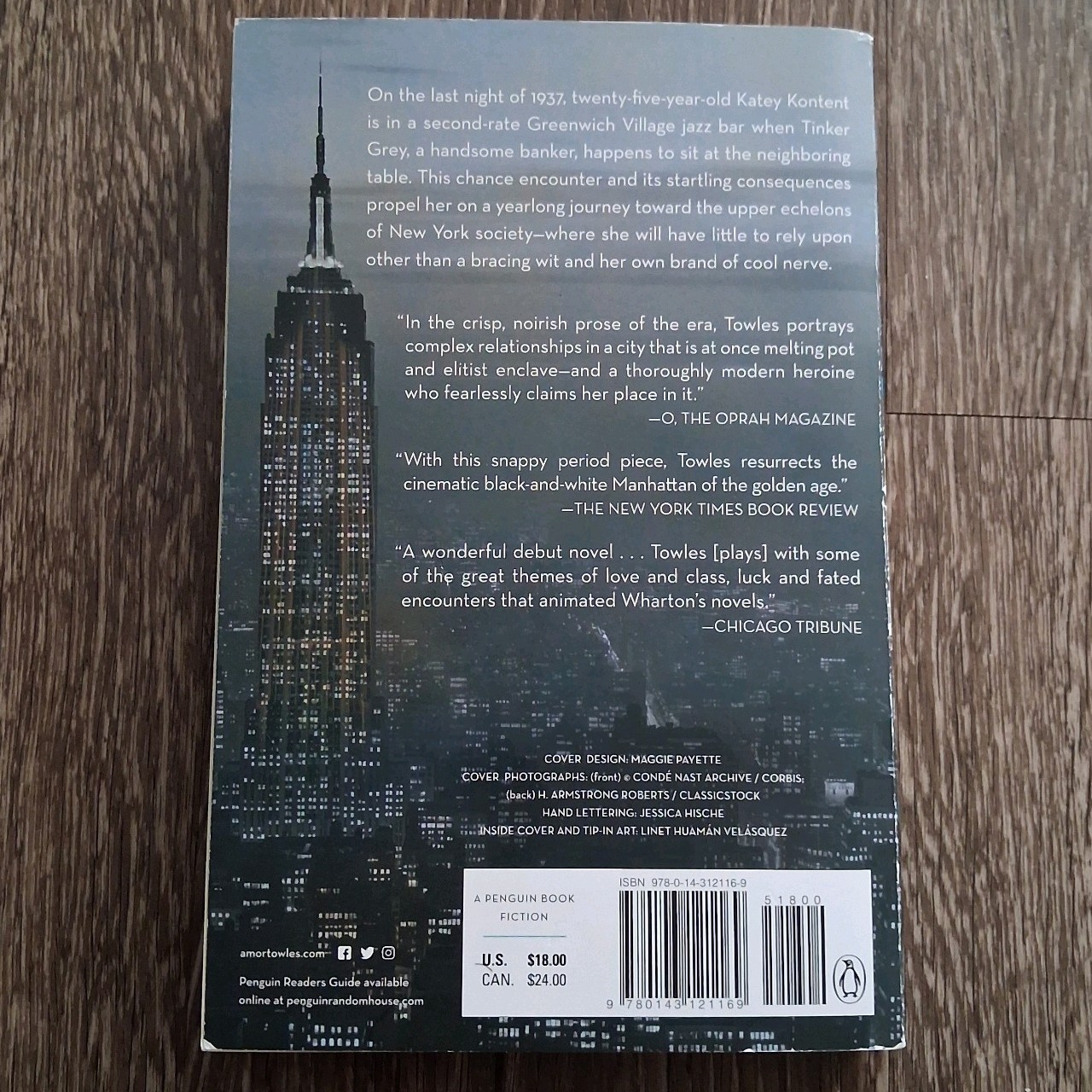 Rules of Civility : A Novel by Amor Towles (2012, Trade Paperback)