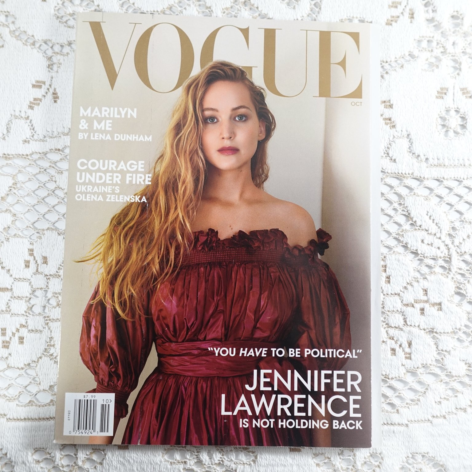 Vogue Magazine October 2022 Jennifer Lawrence Cover Lena Dunham Fashion