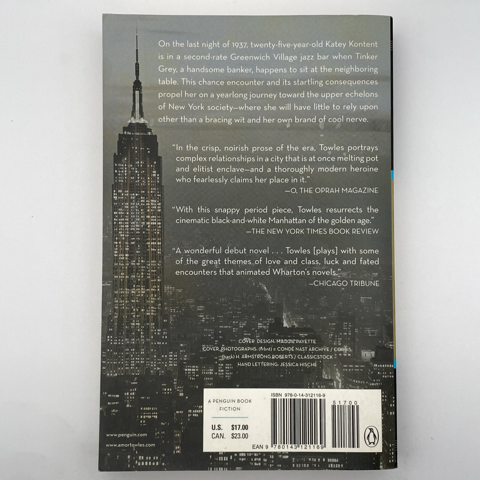 Rules of Civility : A Novel Amor Towles 2012 PB High Society 1937 New York Novel
