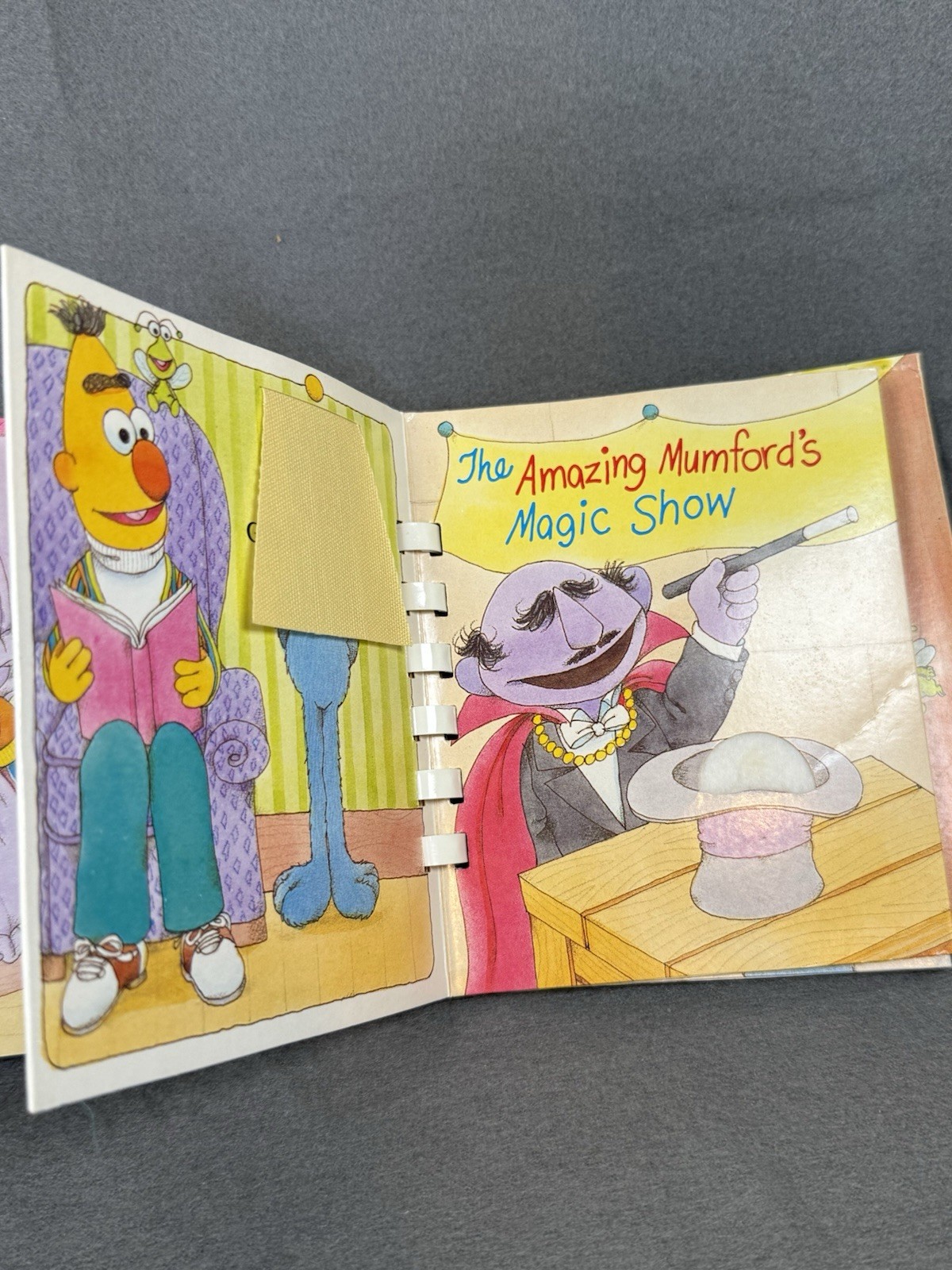 Vintage 1986 Sesame Street Who’s Hiding Golden Touch Feel Book