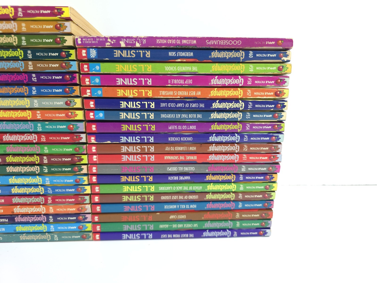 Goosebumps Lot 61 Count – Near Complete 1-60 & 1 Extra Paperback R.L. Stine