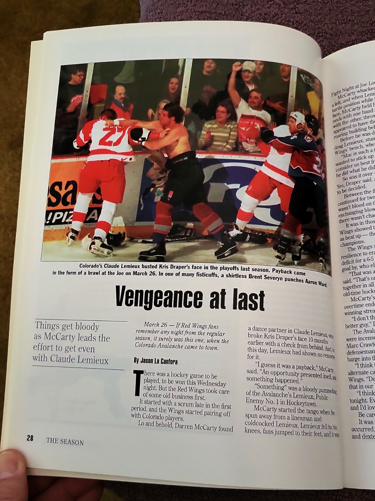 Stanleytown Magazine Detroit Red Wings 96/97 Champions Book 112 Pages NEAR MINT